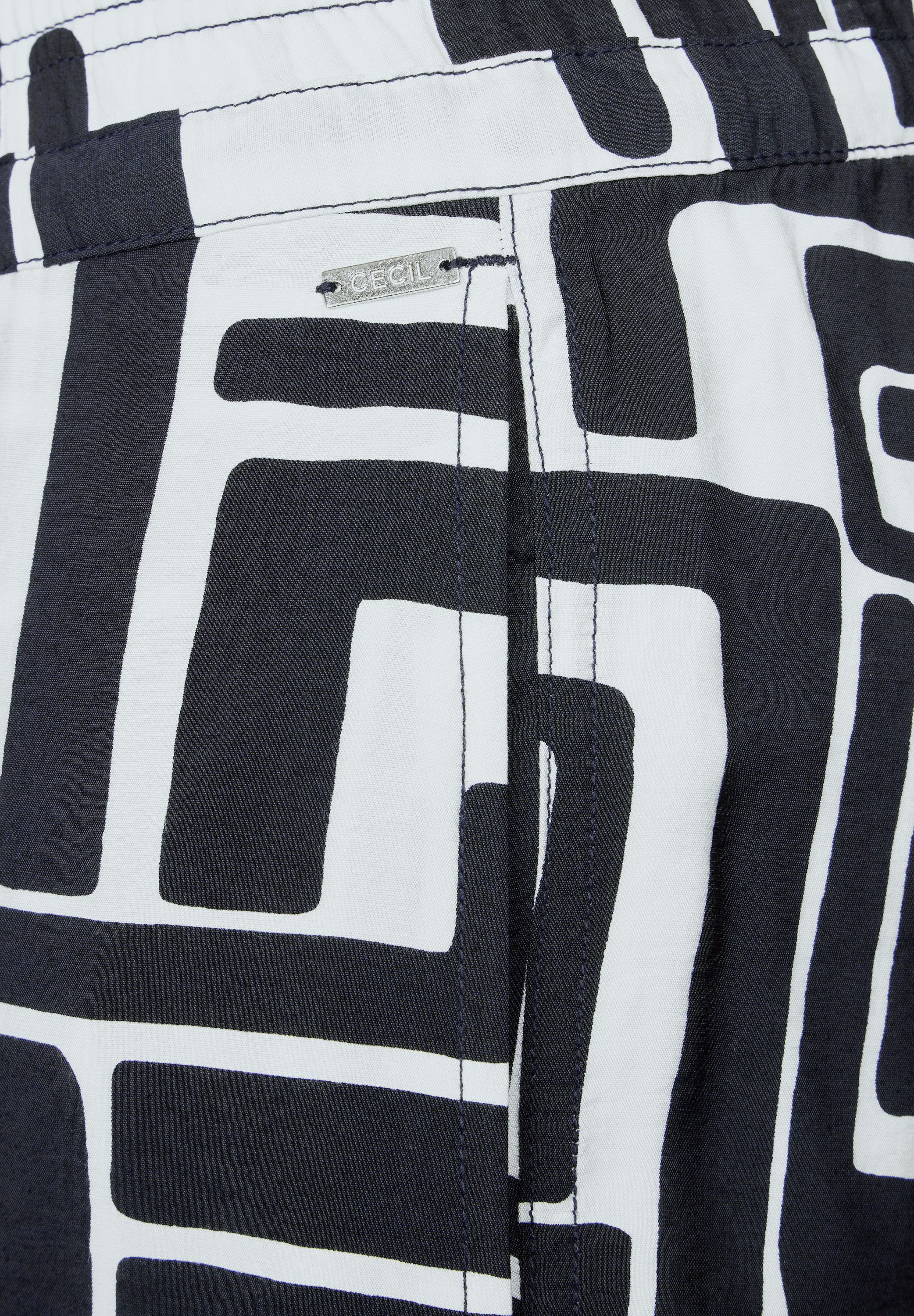 Gemusterte Strukturhose