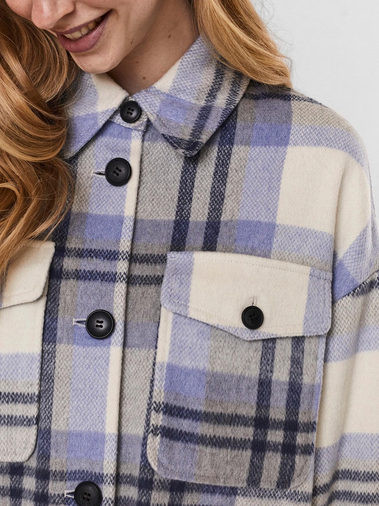 VMNELLY CHECK LONG COAT NOOS