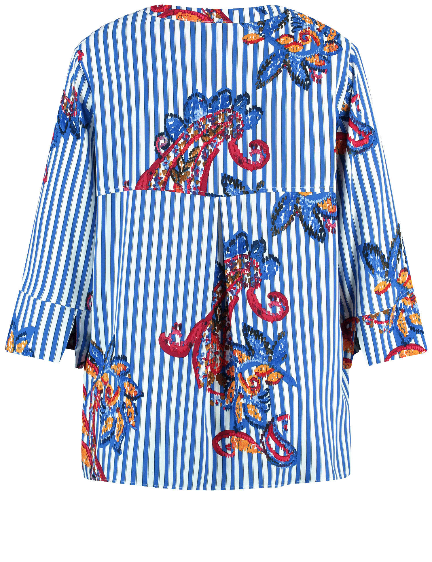 3/4 Arm Bluse mit mit Streifen-Paisley-Muster