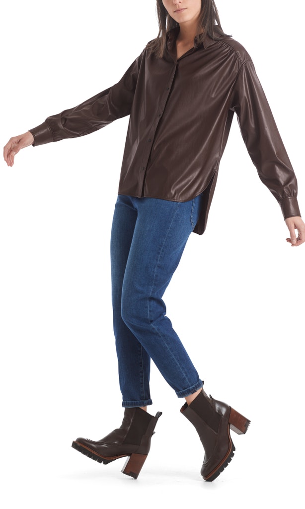 Bluse aus Fun-Nappa