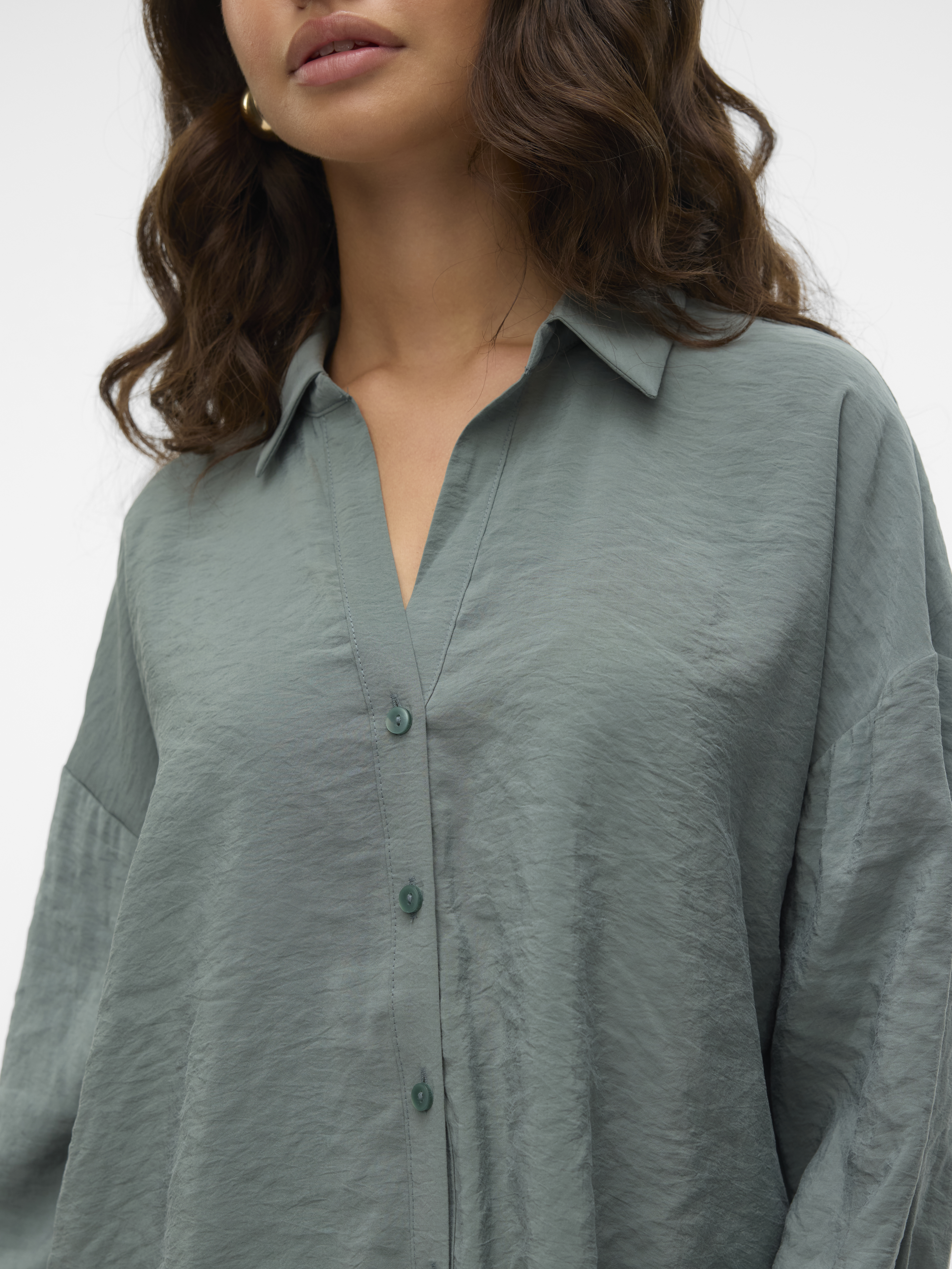 VMQUEENY LS OVERSIZE SHIRT WVN GA NOOS