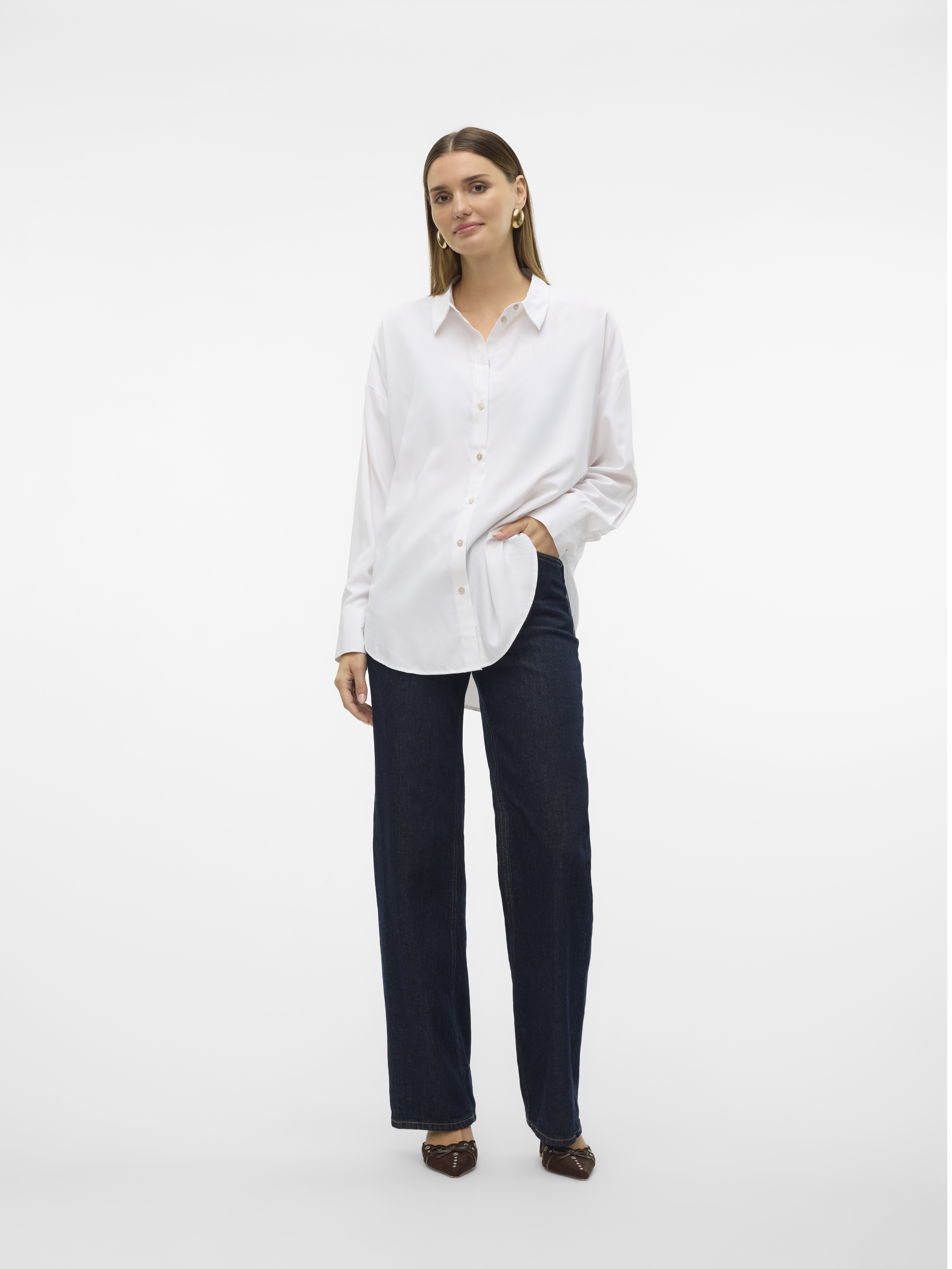 VMNORA LS OVERSIZE SHIRT WVN GA NOOS
