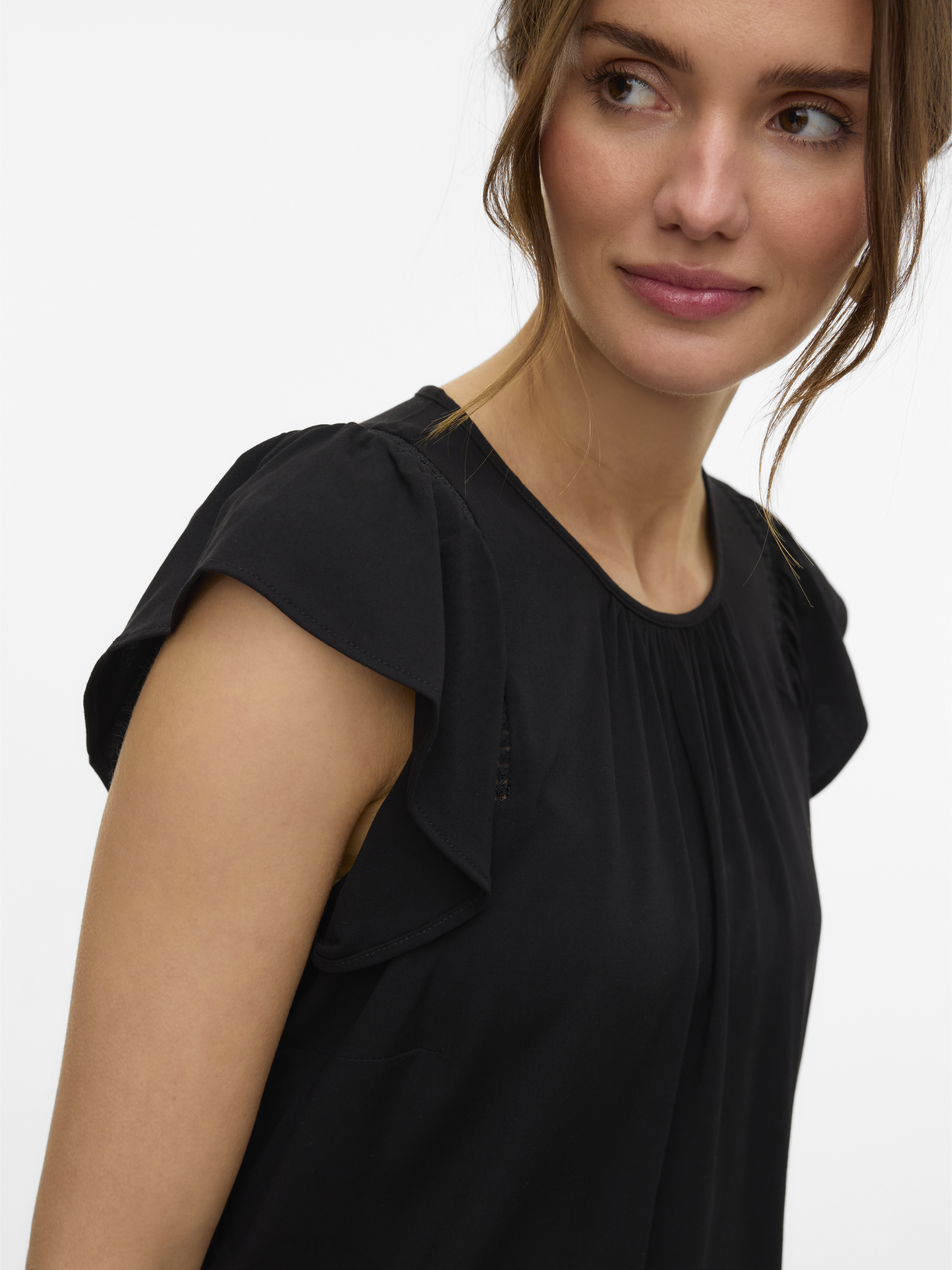 VMBELLA SS LACE TOP WVN GA NOOS