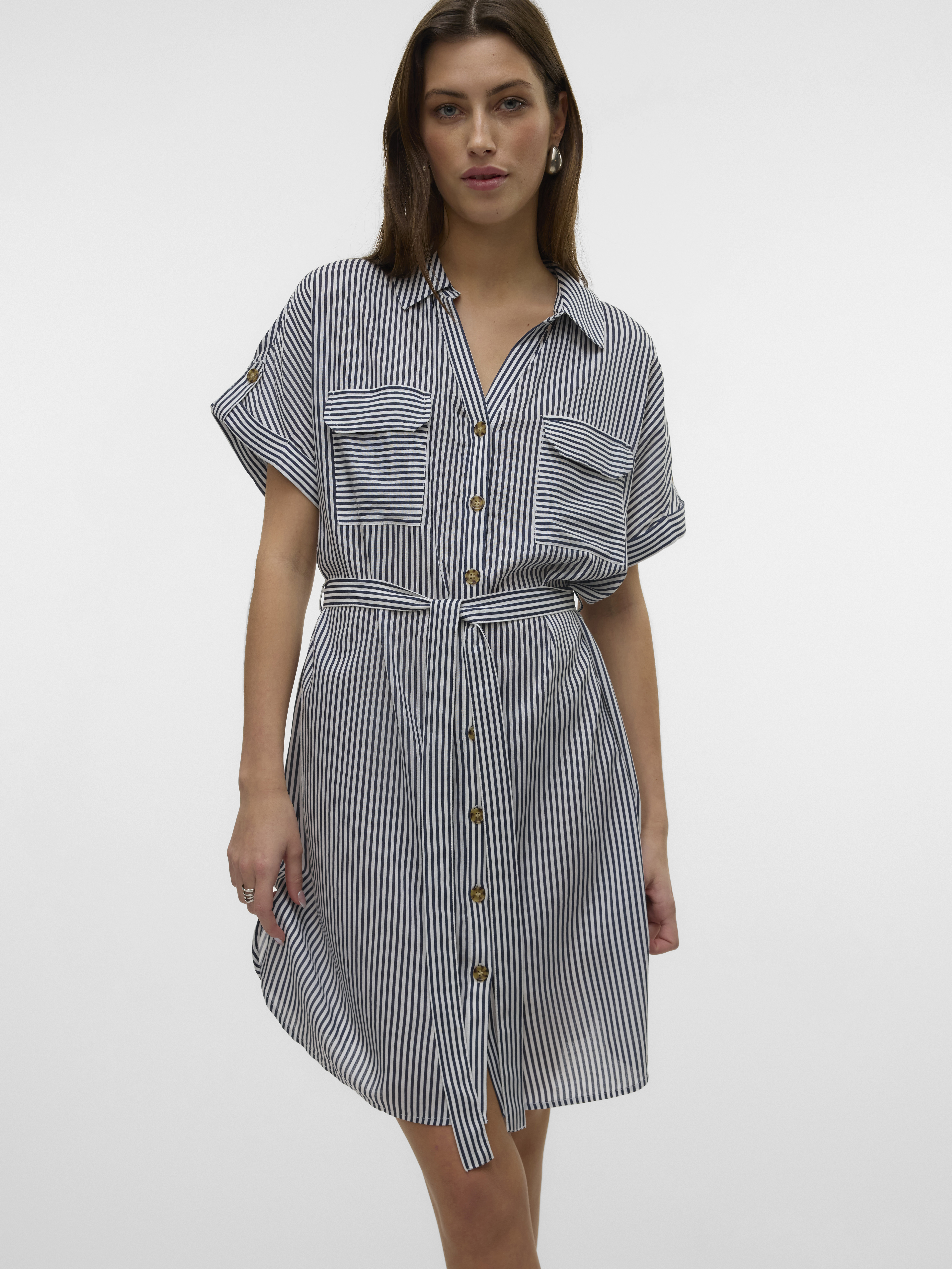VMBUMPY SS SHORT SHIRT DRESS WVN GA NOOS