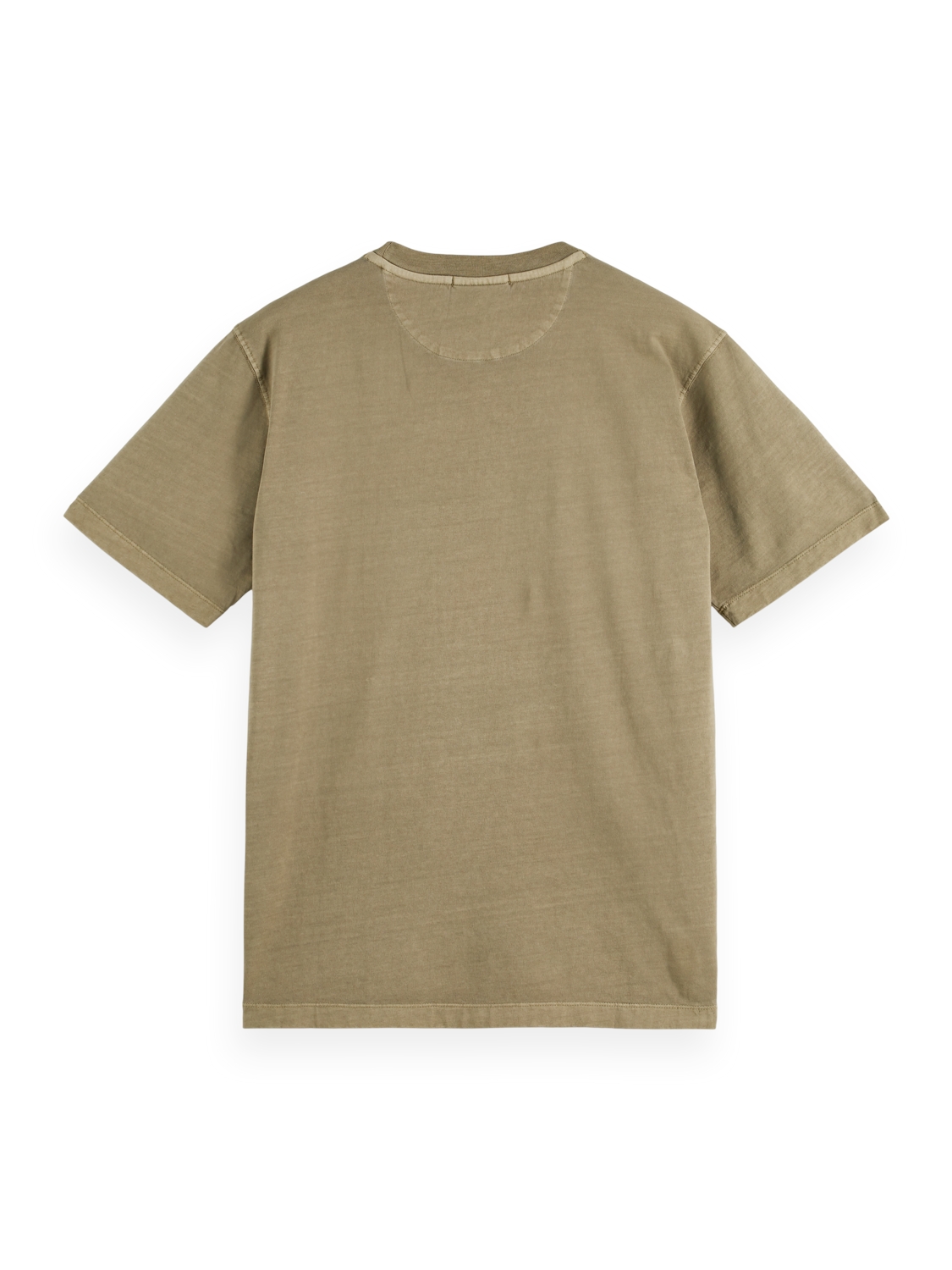 Garment dye logo embroidery tee