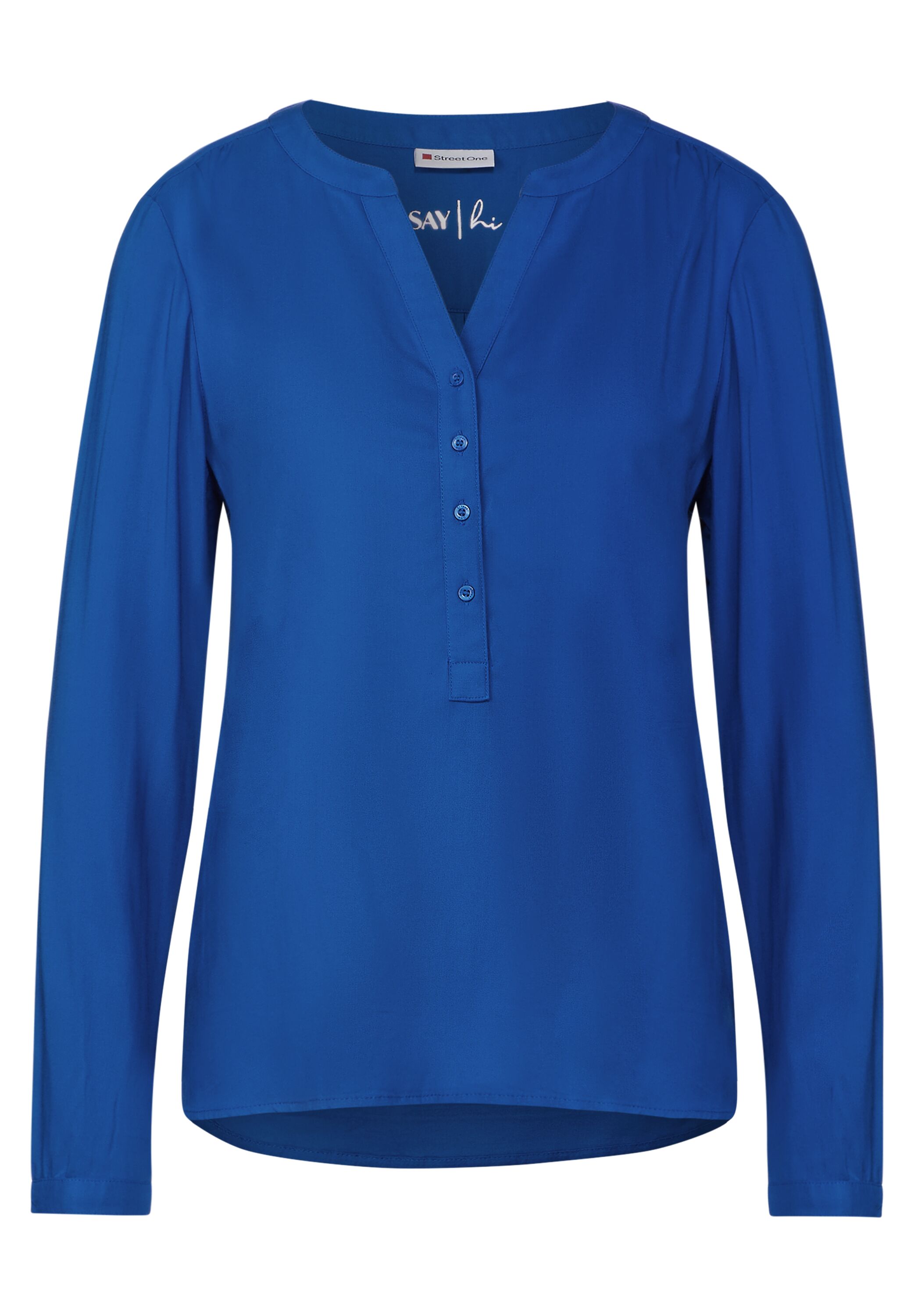 Basic Bluse in Unifarbe