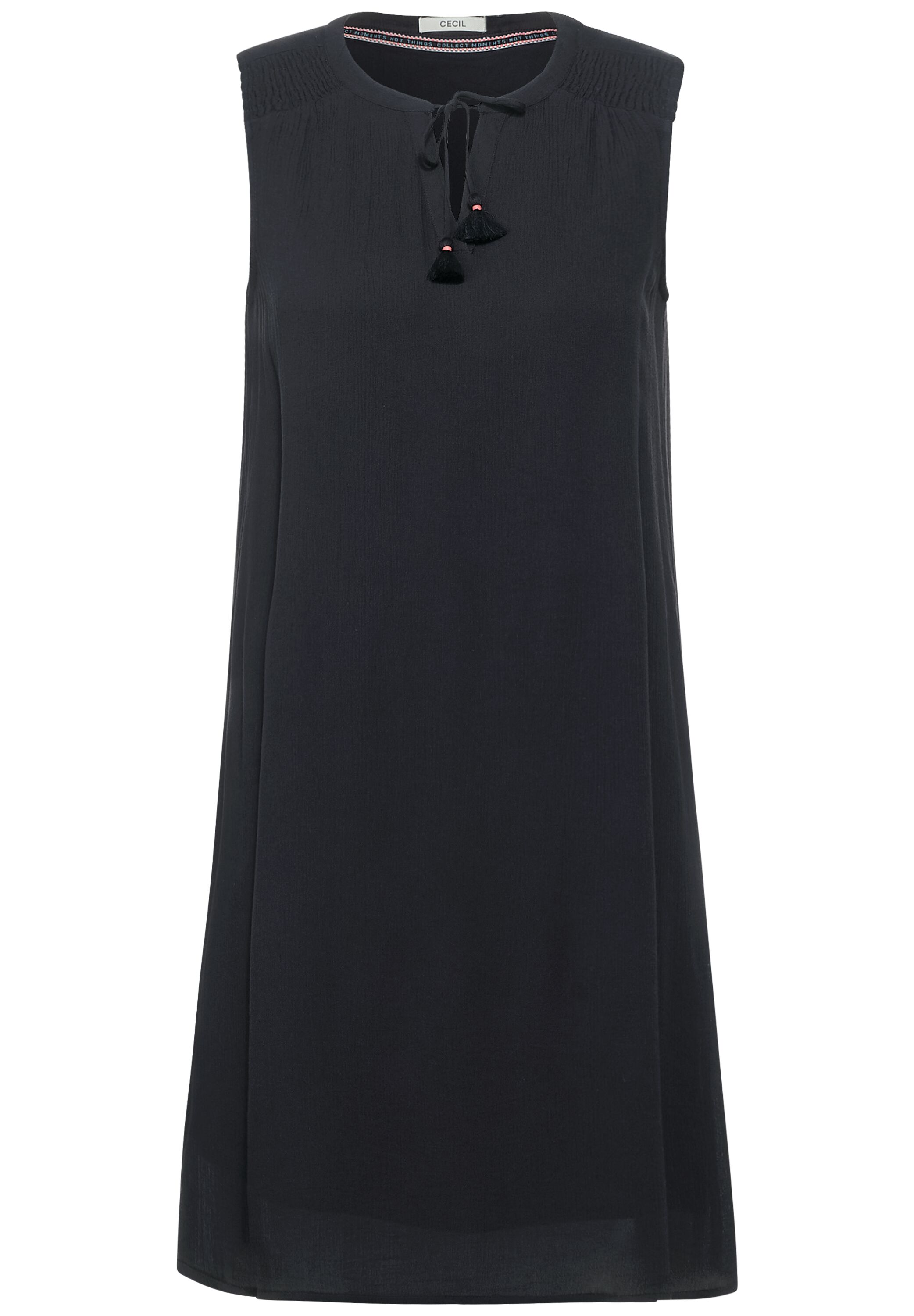 Kleid in Crepe Optik