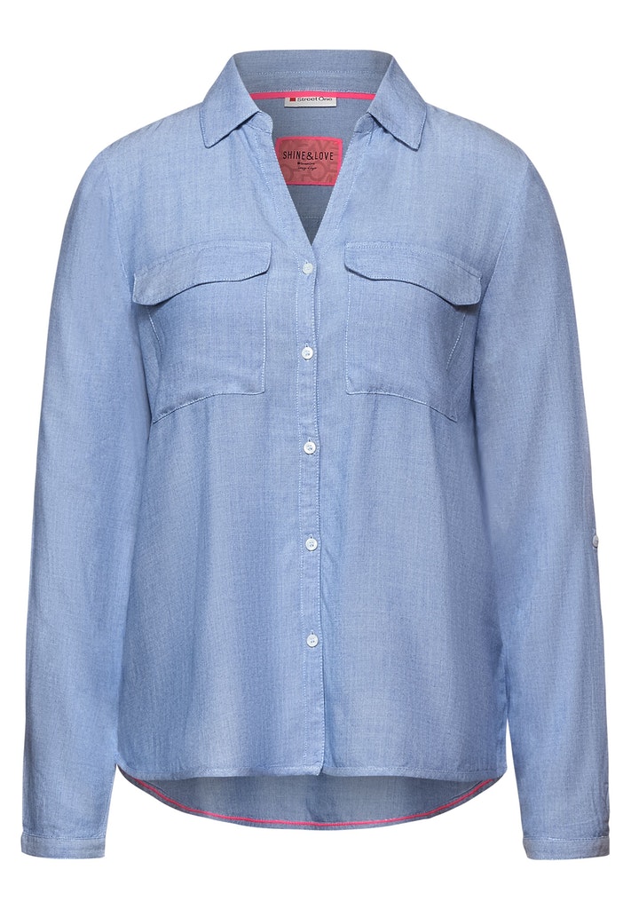 Hemdbluse in Chambray