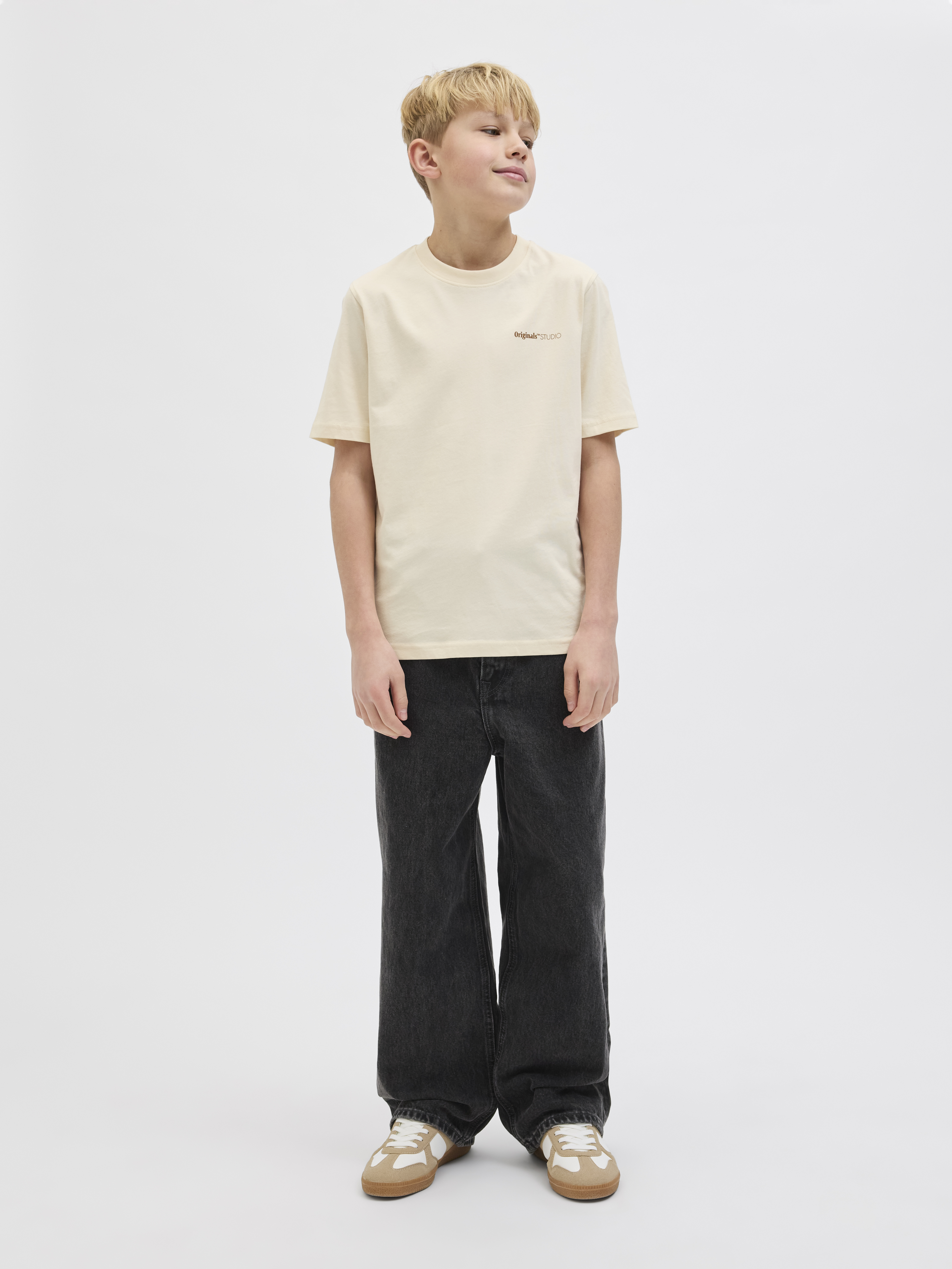 JORVARENNA PAINTED BACK TEE SS CRE JNR