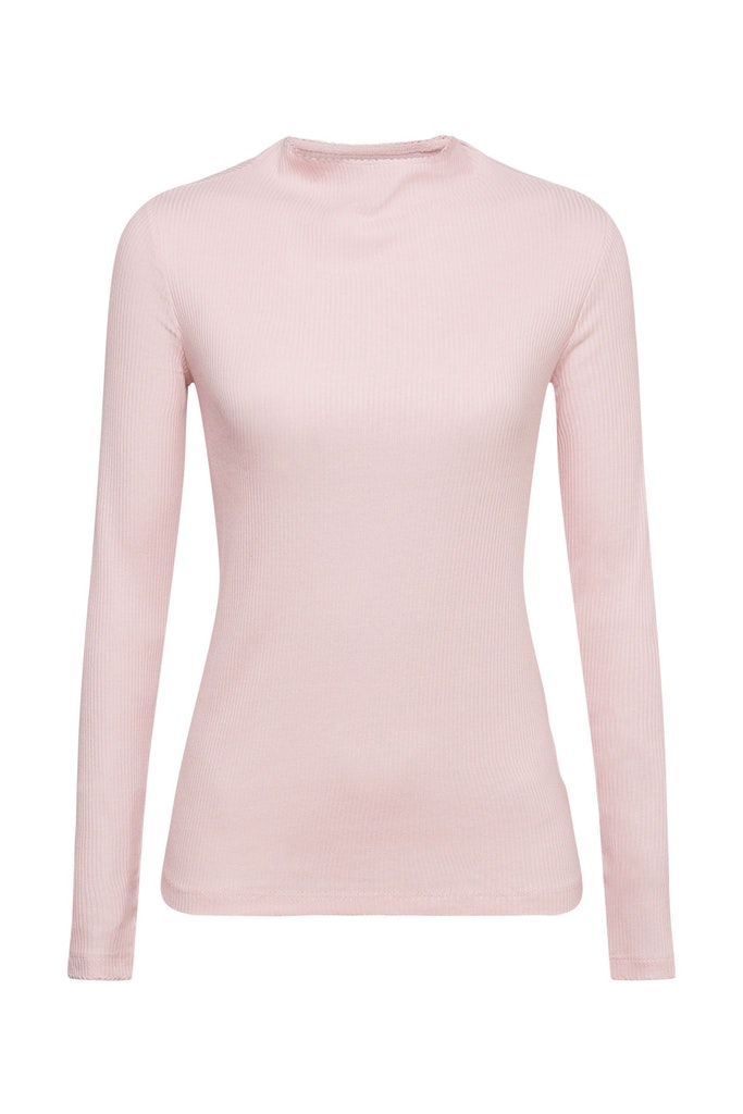 Geripptes Longsleeve aus Baumwollmix