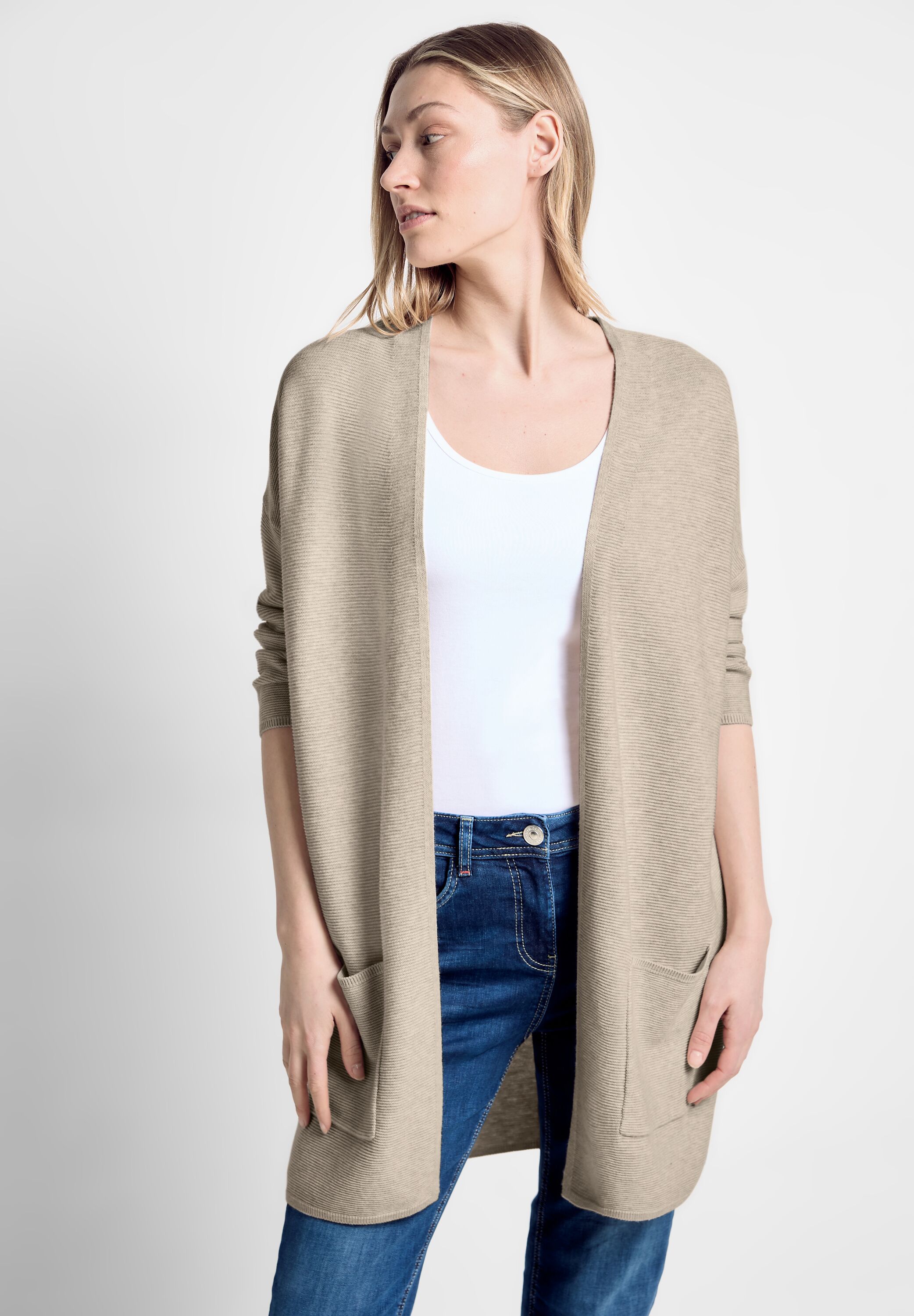Offener Long Cardigan