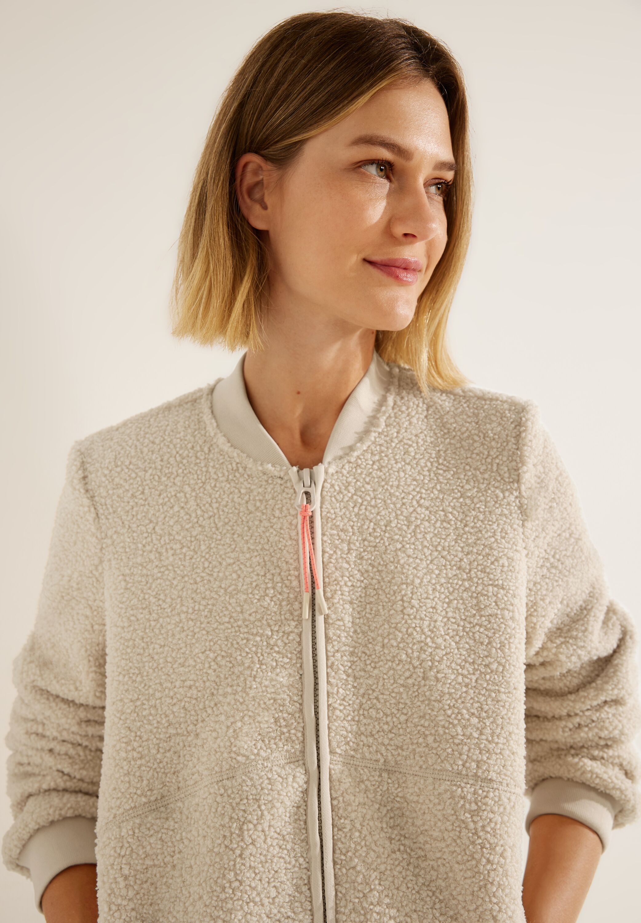 Teddyjacke mit Zipper