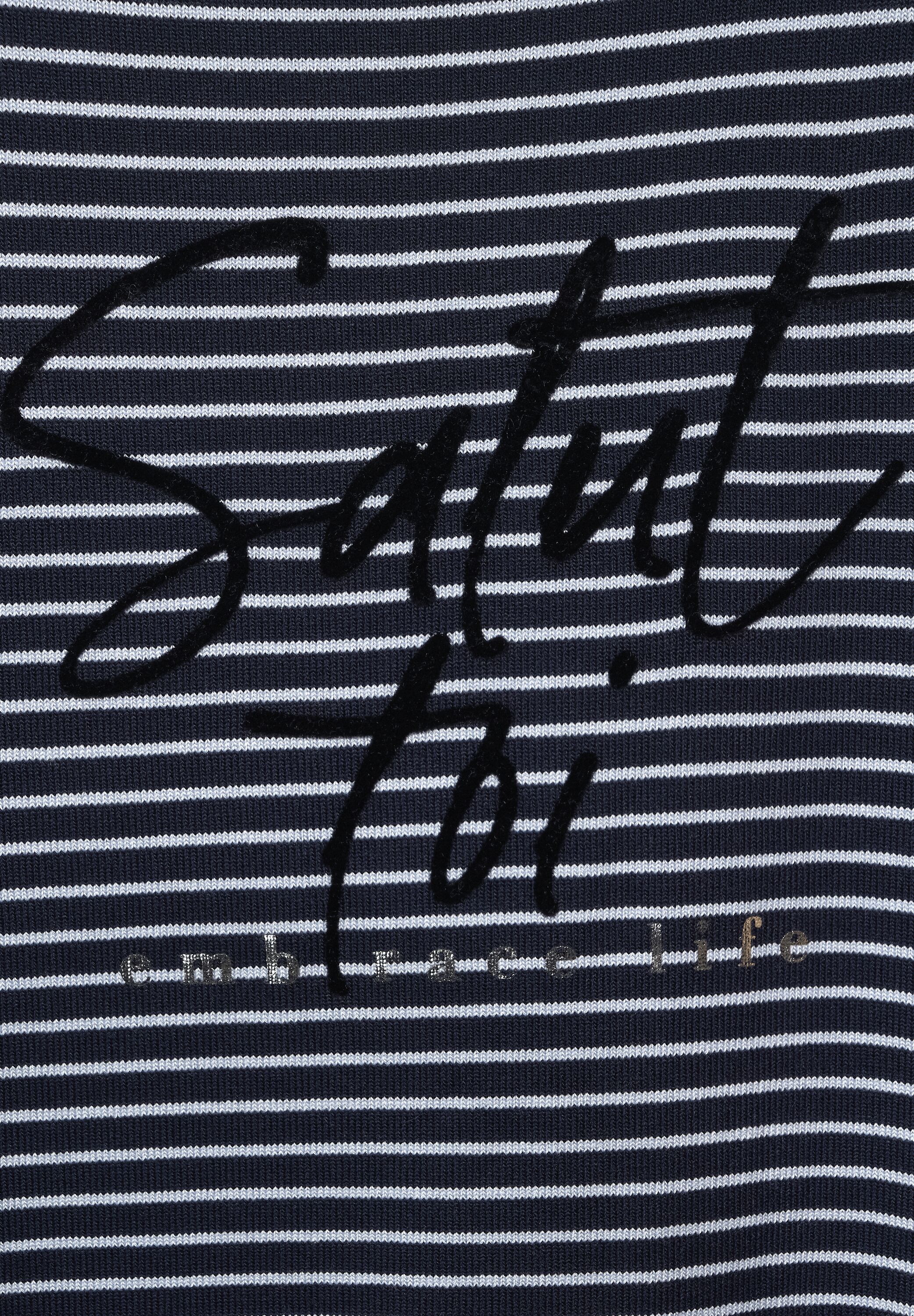 Streifenshirt mit Wording