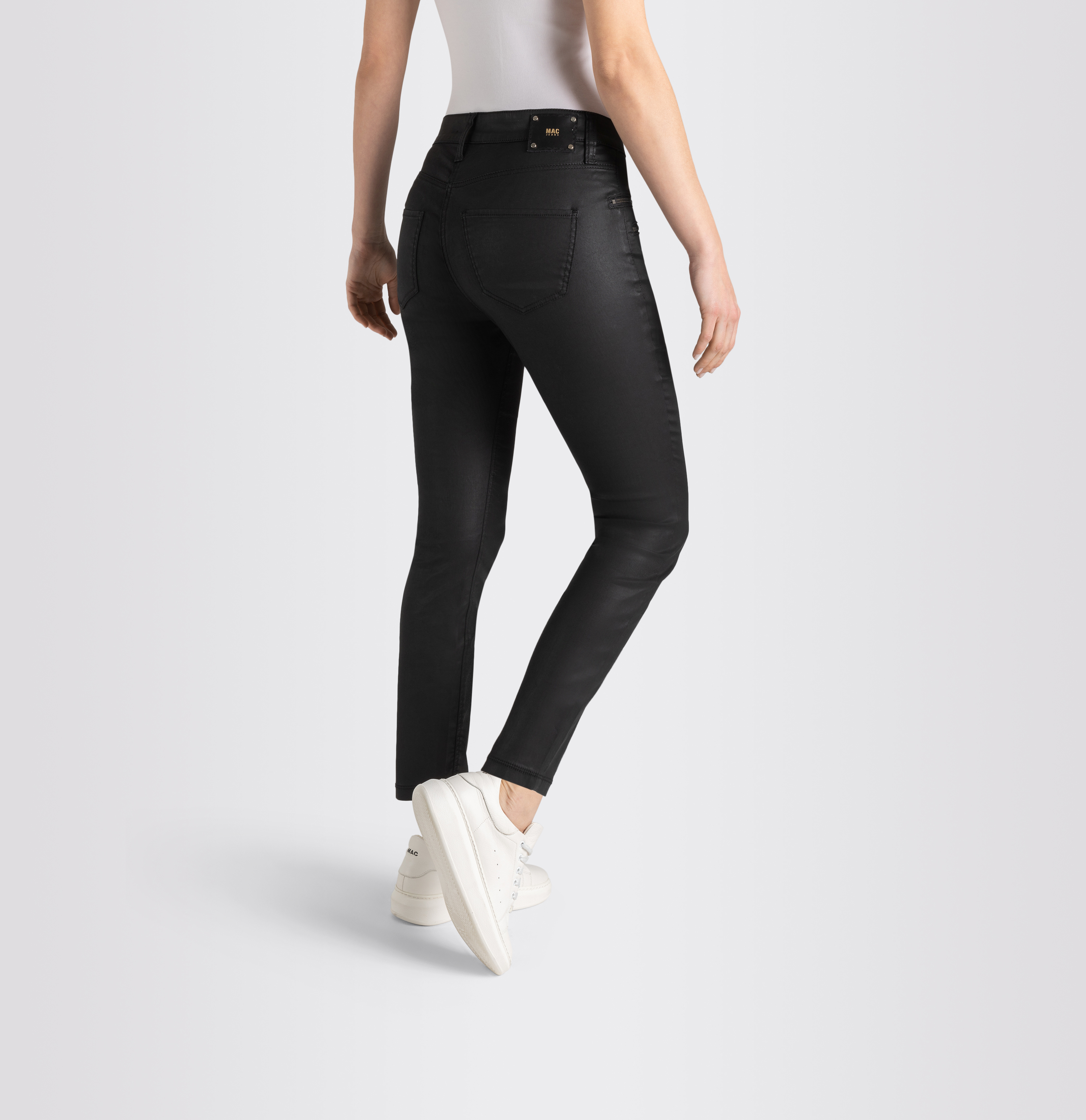 MAC JEANS - SKINNY, Coated cotton tencel