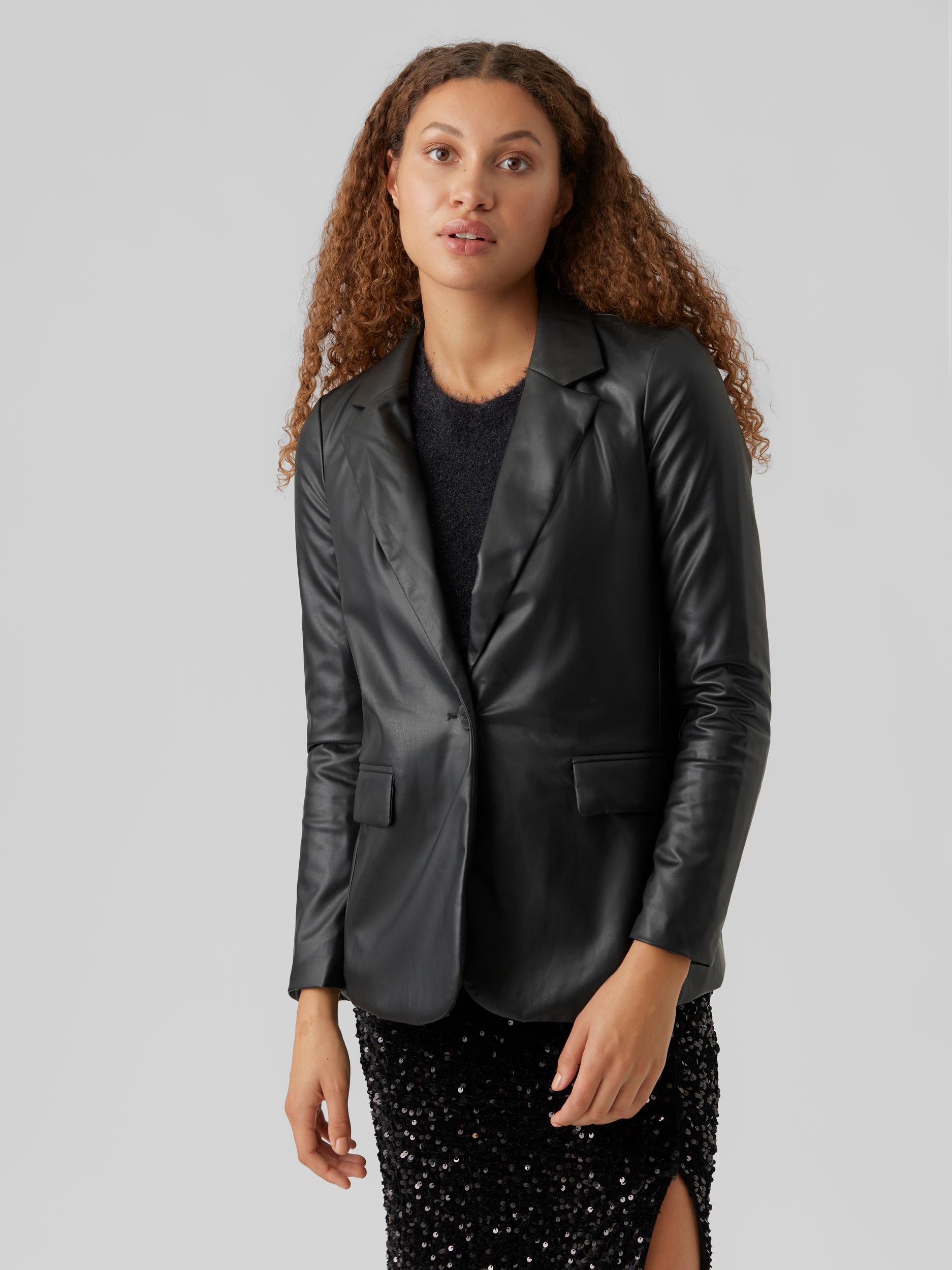 VMOLYMPIA LS SINGLE LOOSE PL BLAZER NOOS
