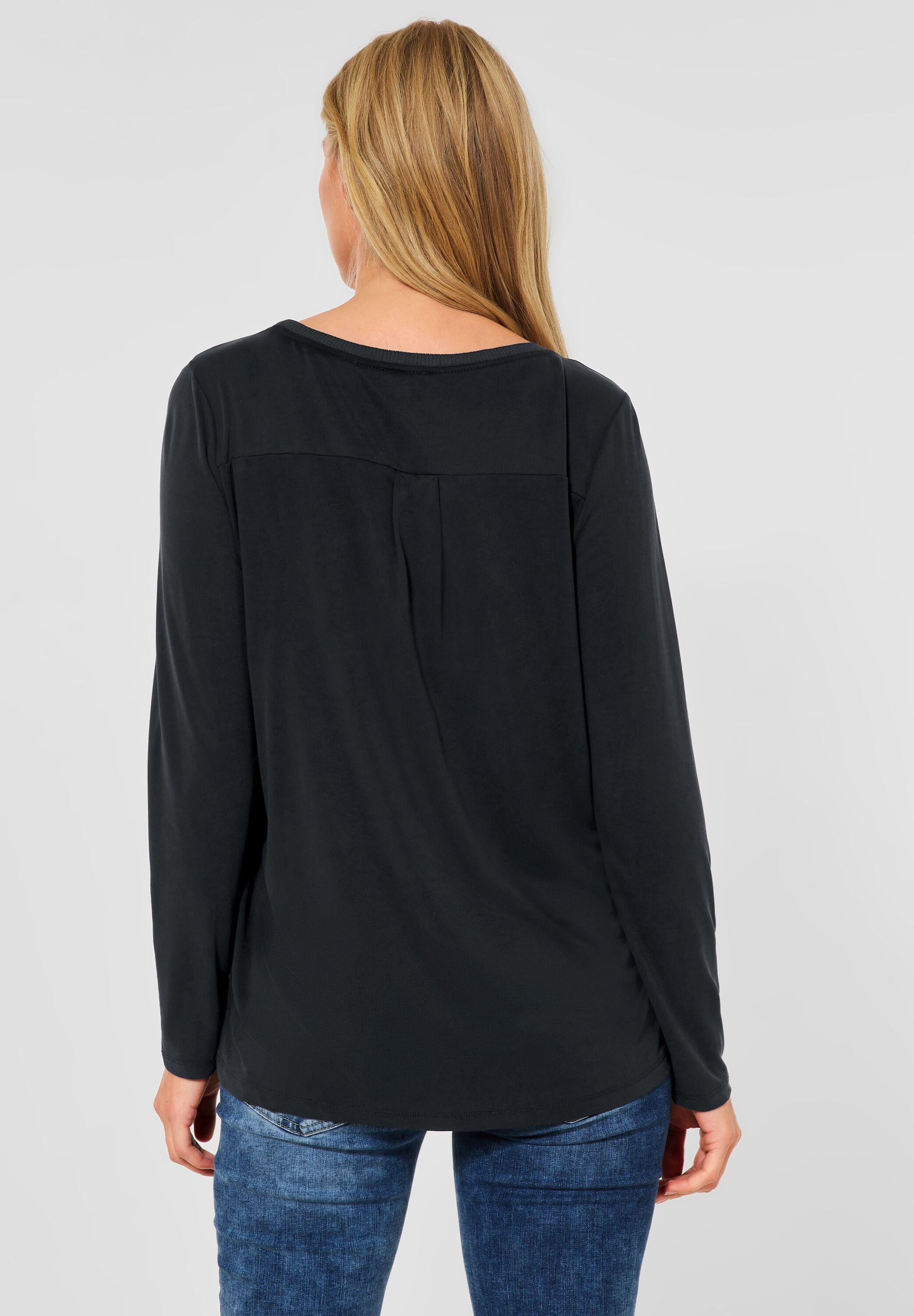 Longshirt in Seidenoptik