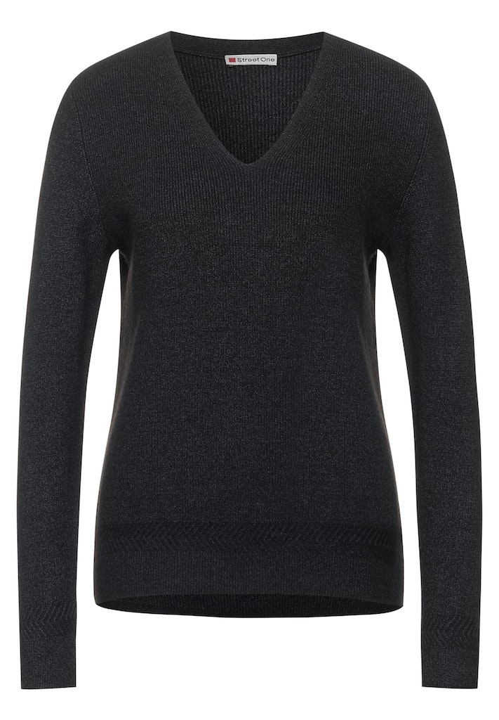 Cosy V-Ausschnitt Pullover