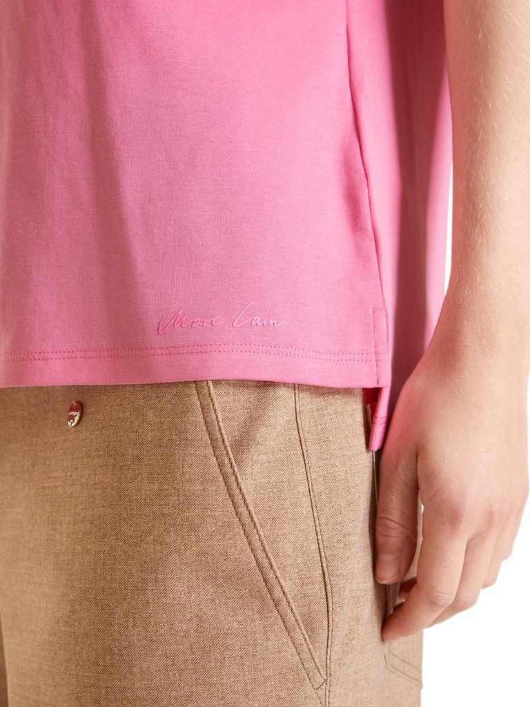T-Shirt mit Seidendetail