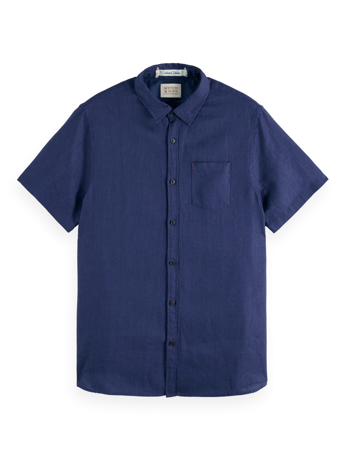 Short sleeve linen shirt