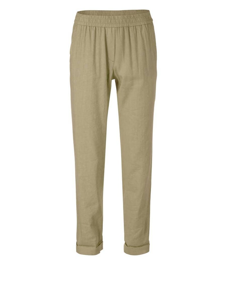 Hose aus Leinen-Viskose-Mix