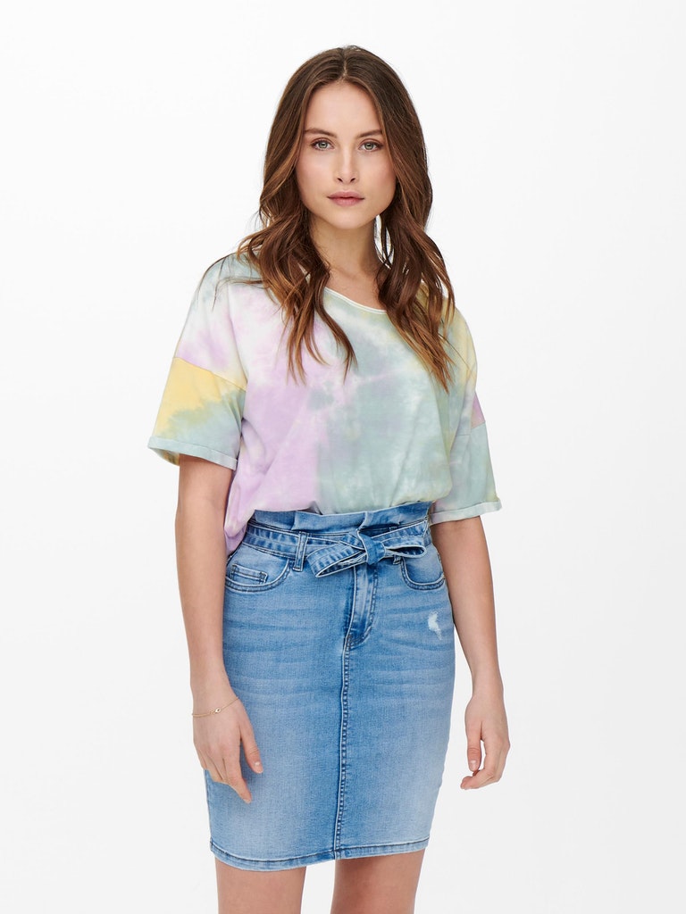 ONLZOEY BLUE TIE DYE SS TEE QYT WVN