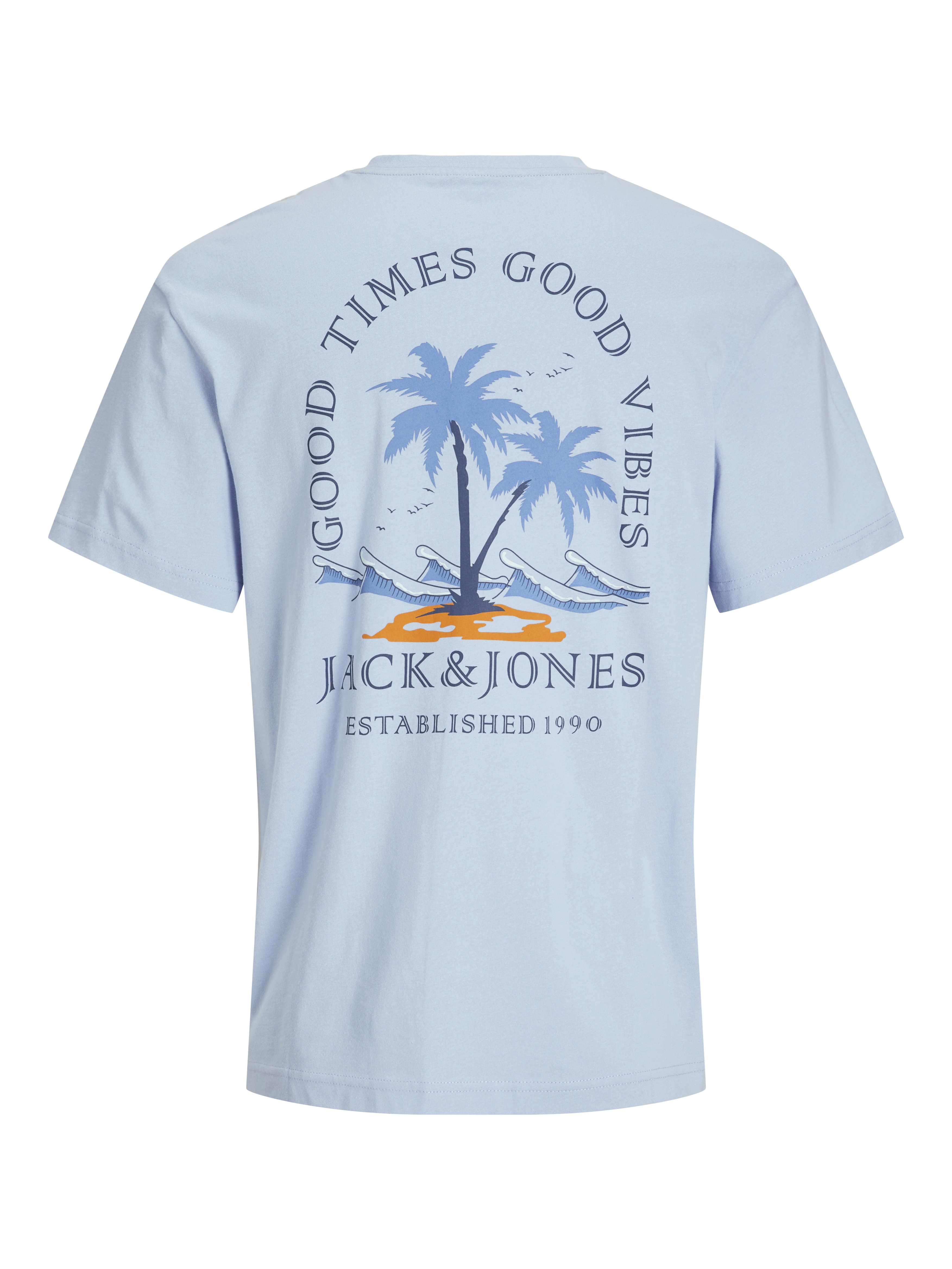 JJSUMMER VIBES TEE SS CREW NECK LN