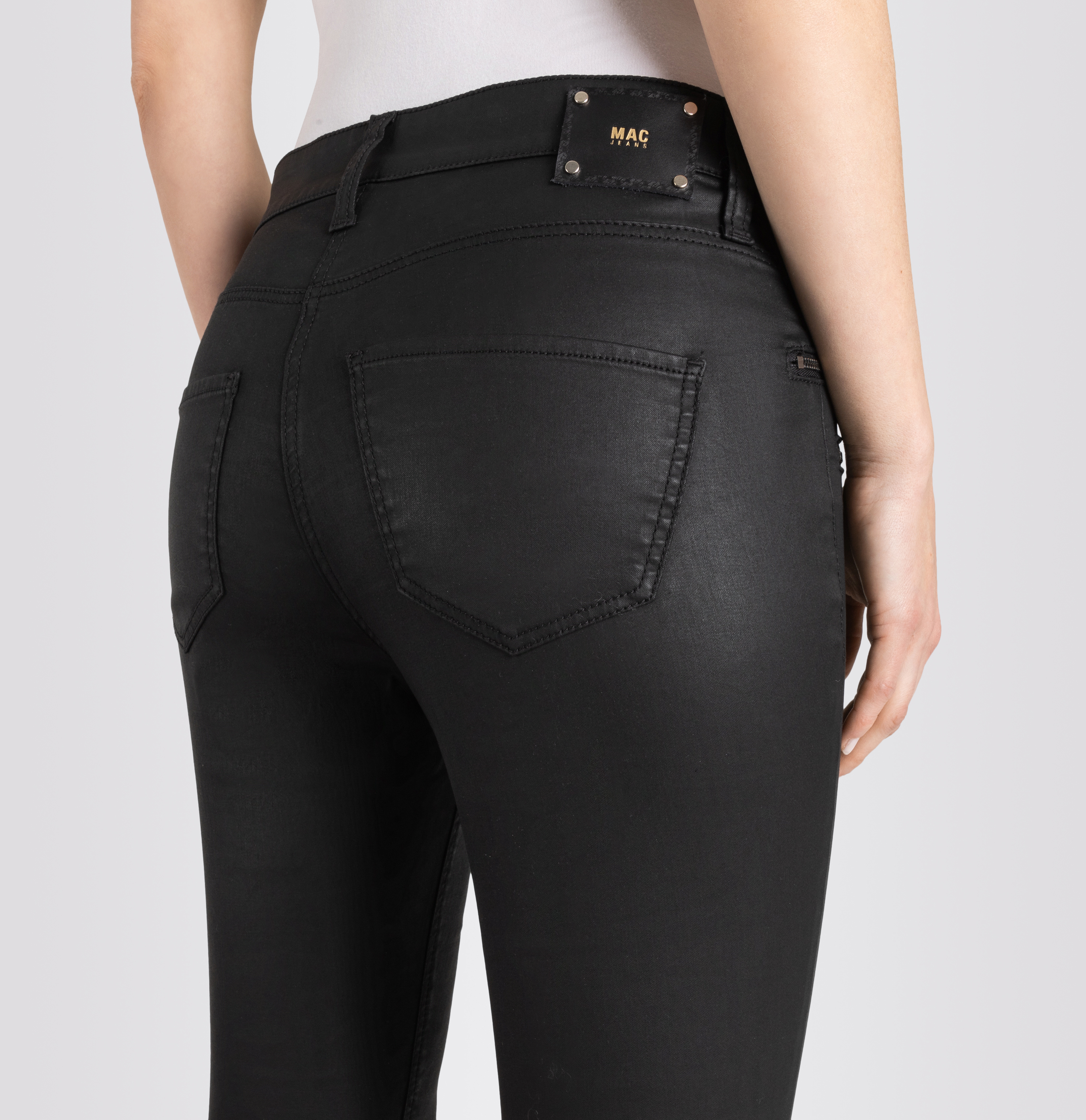 MAC JEANS - SKINNY, Coated cotton tencel