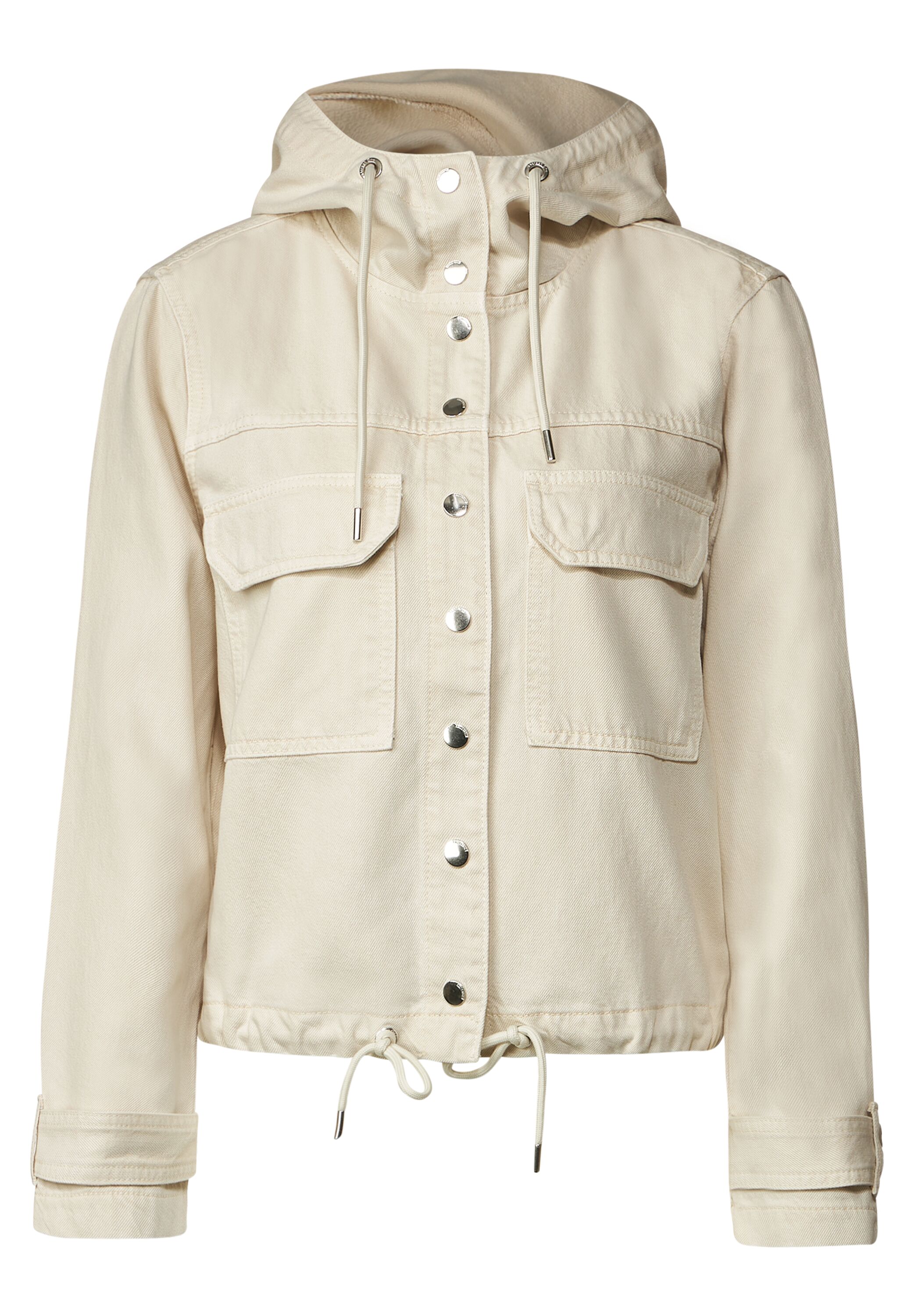 Jeansjacke mit Kapuze