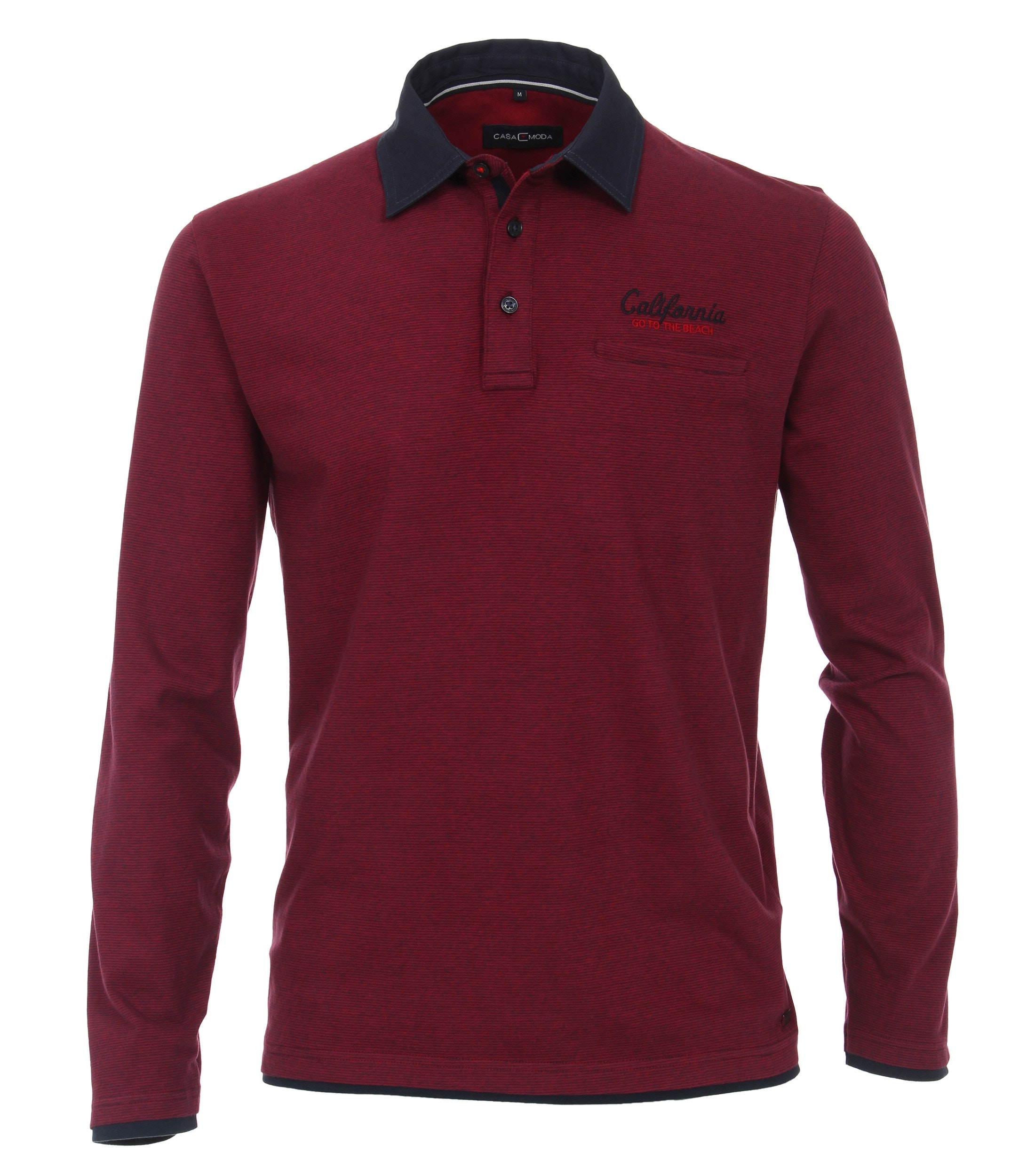 Polo-Shirt Langarm gestreift