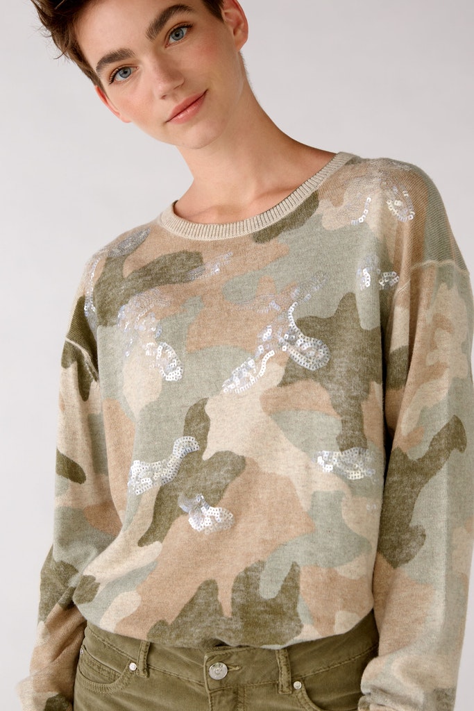 Sweatshirt mit Camouflage-Muster