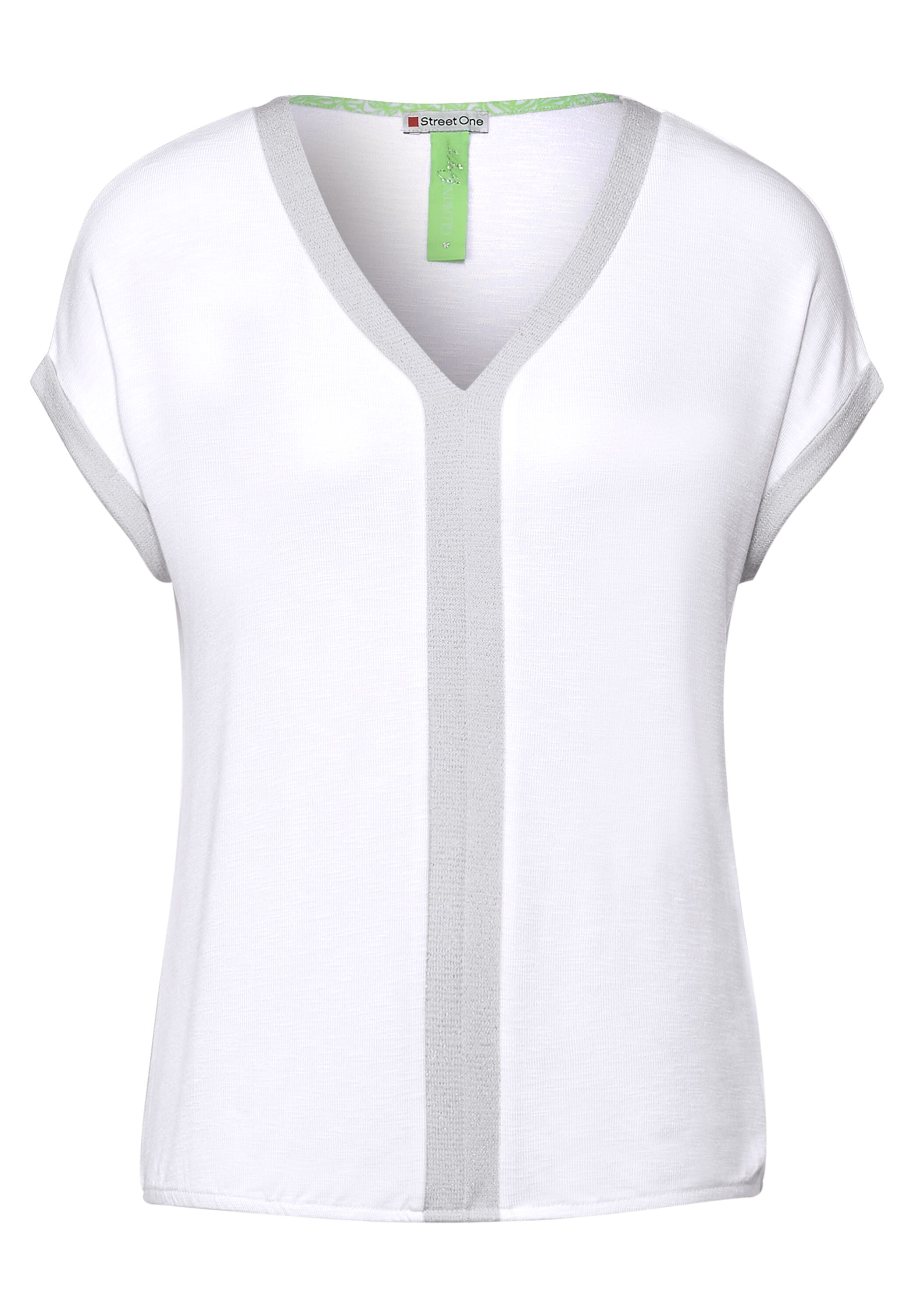T-Shirt mit Schimmerdetails