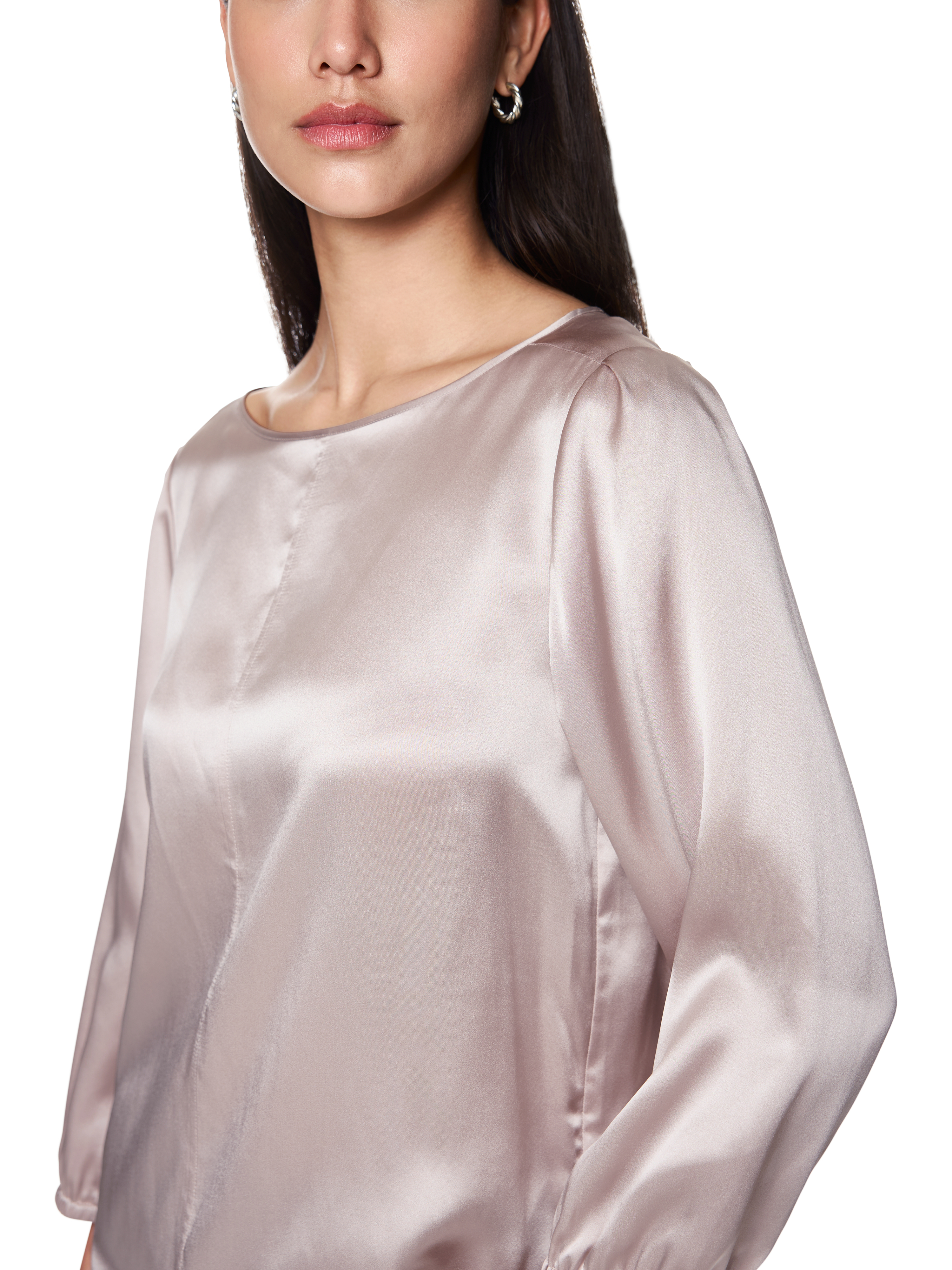 Lockere Seidenbluse