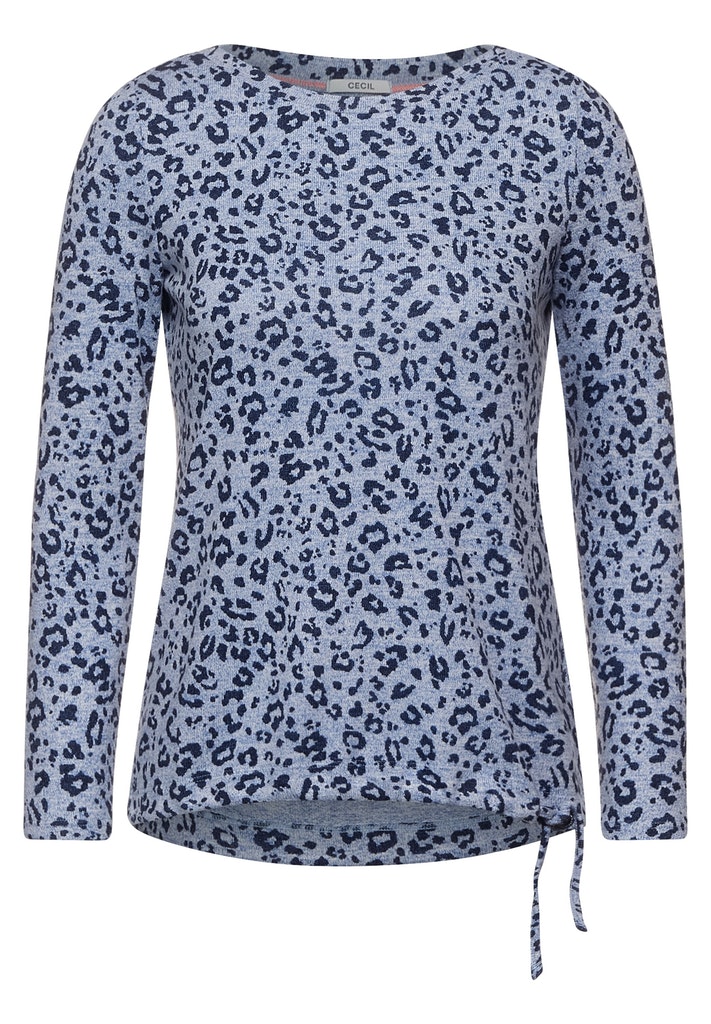 Cosy Shirt mit Leo Print
