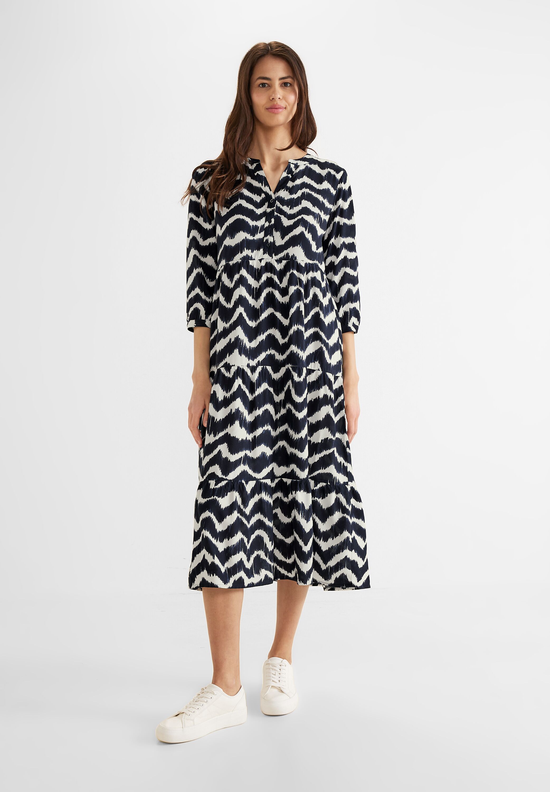 Ethno Midi Kleid mit Print