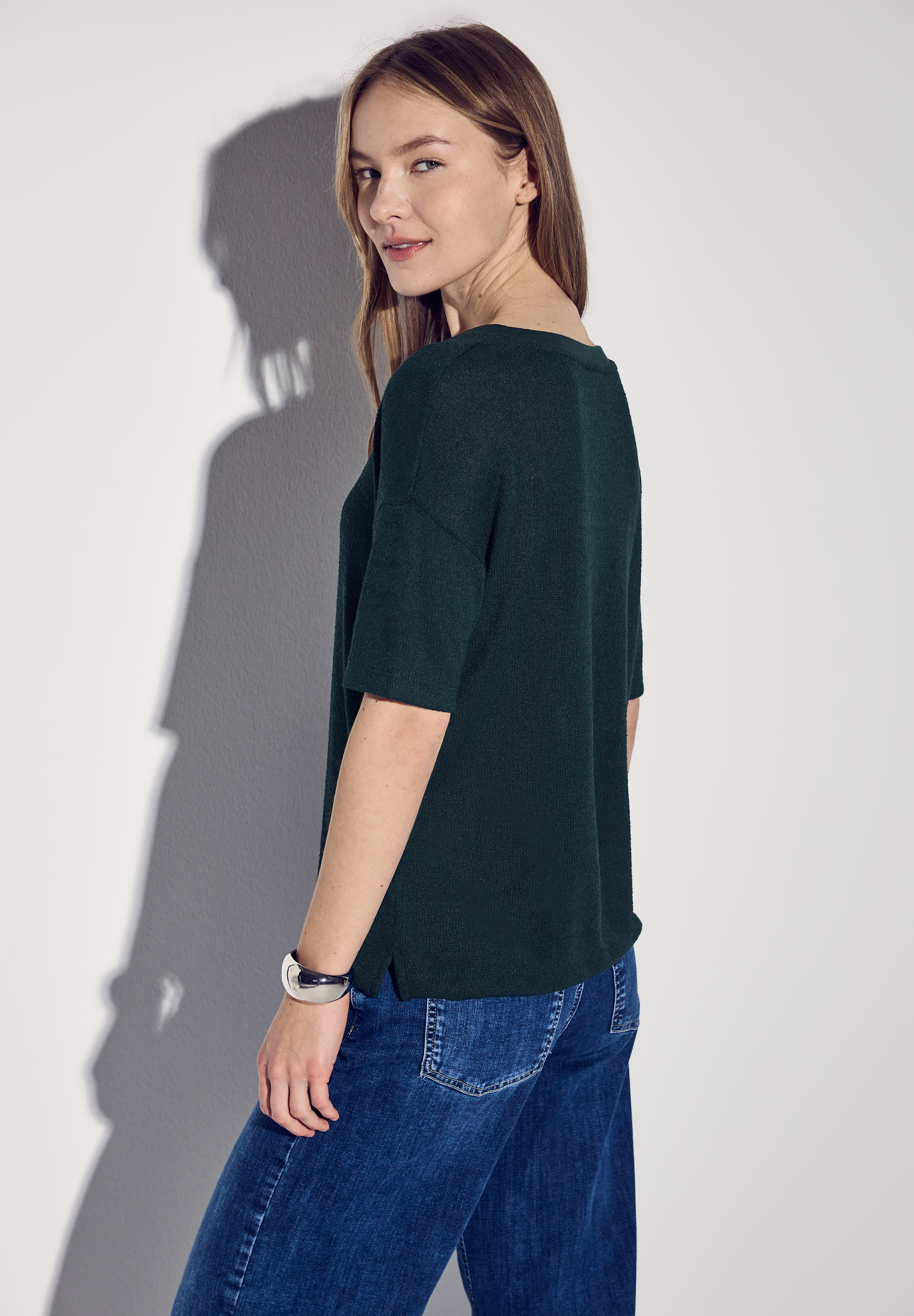 Strick-Look T-Shirt
