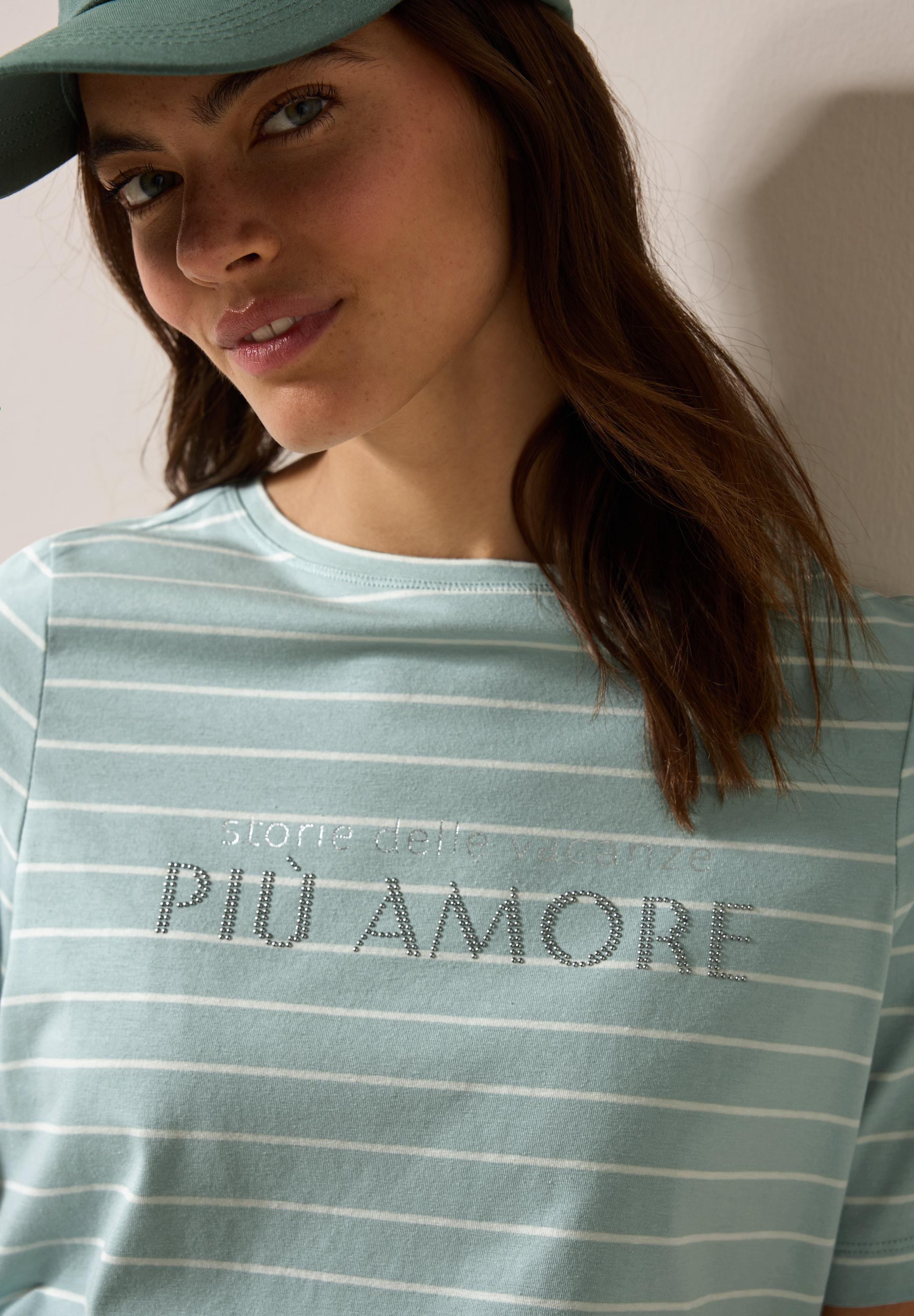 Streifenshirt mit Wording