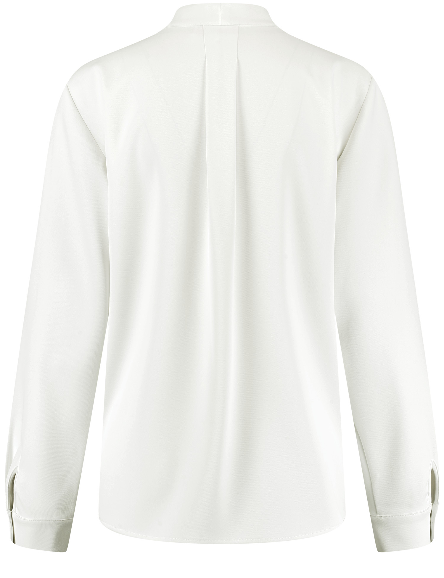 Langarmbluse mit gelegten Falten