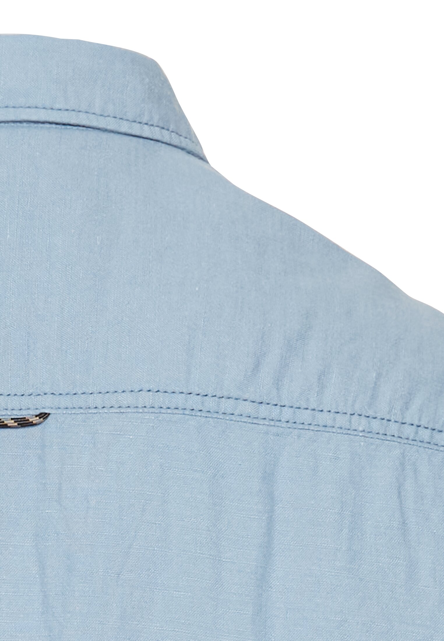 Kurzarmhemd aus einem Baumwoll-Leinenmix