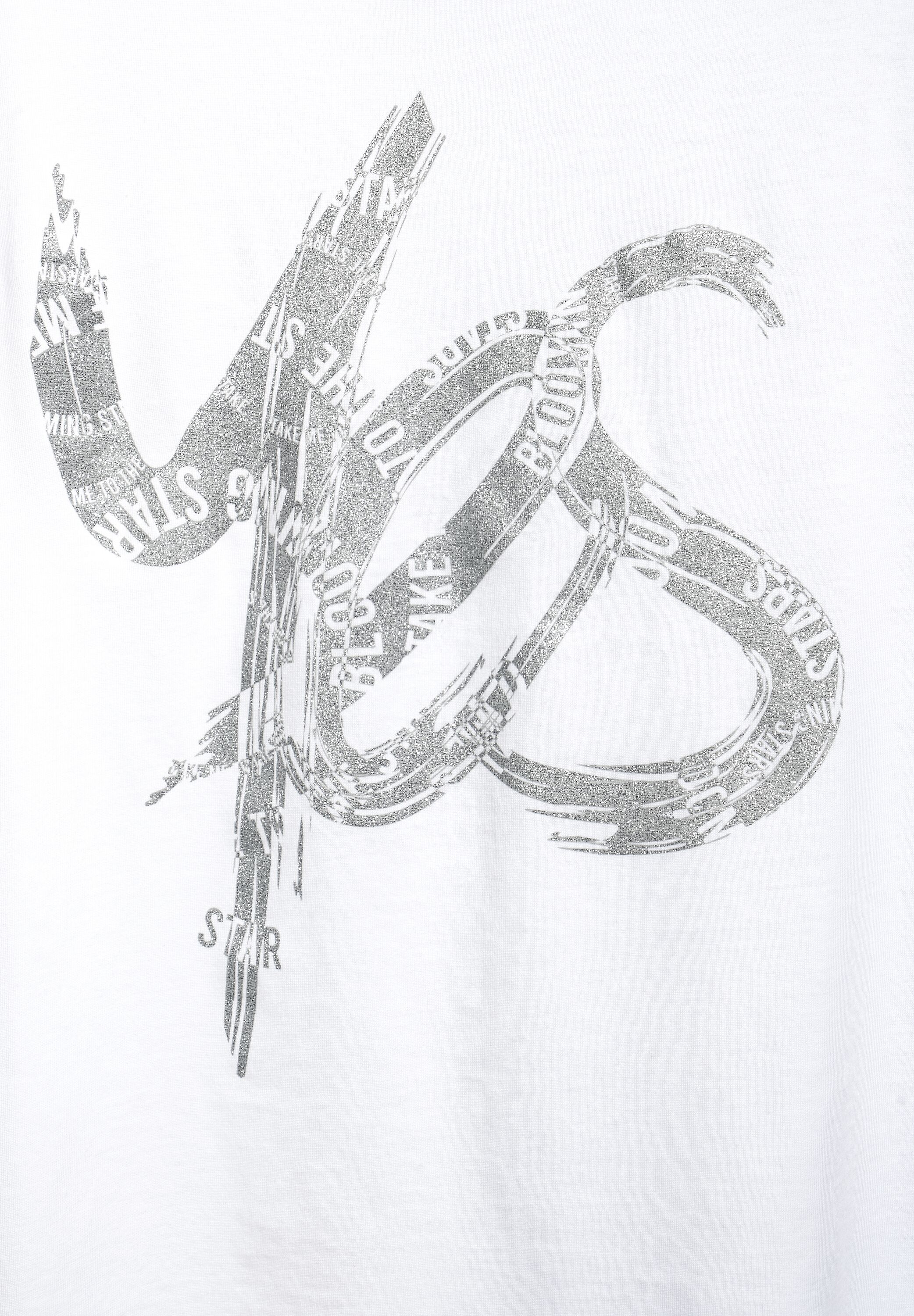 T-Shirt mit Schimmer Print