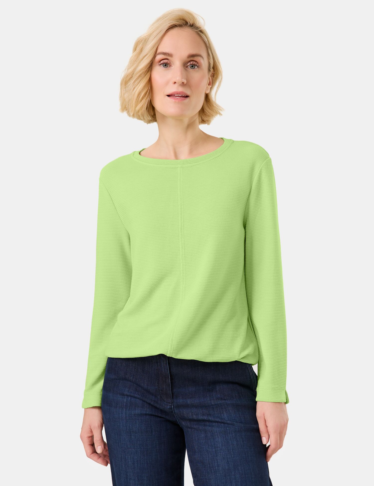 Langarmshirt mit Paspel