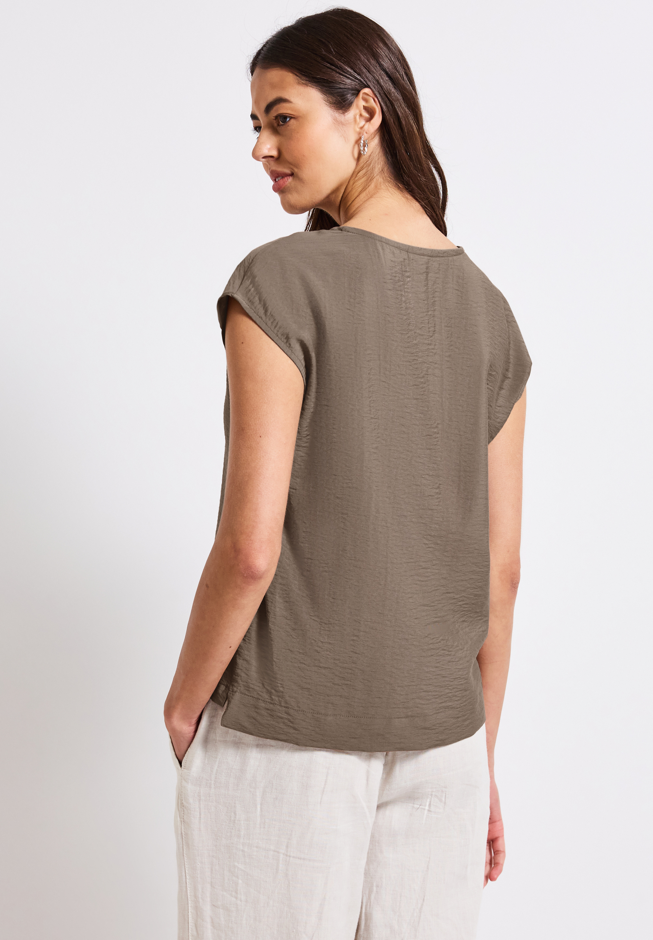 V-Neck Blusenshirt