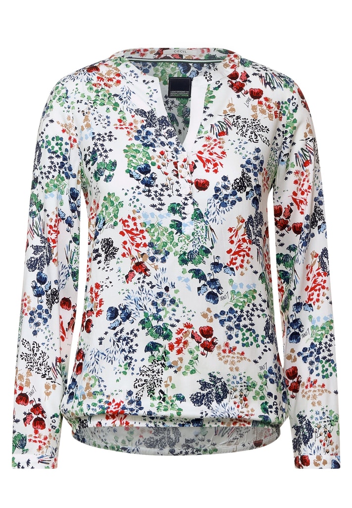 Bluse mit Minimalprint
