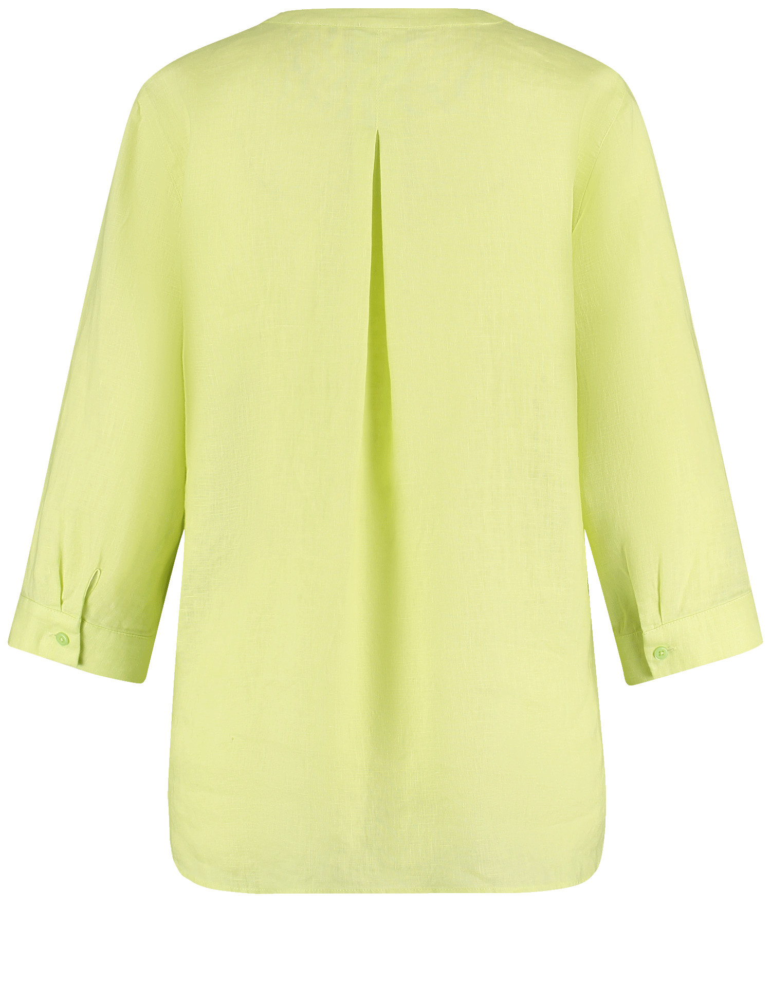 3/4 Arm Leinenbluse mit Kellerfalte