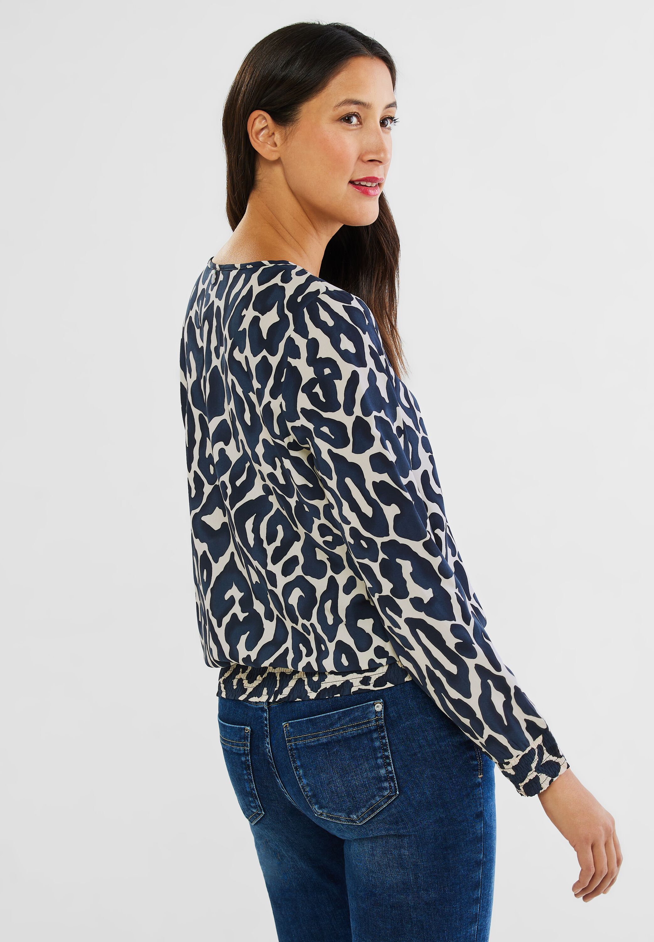 Tunikabluse mit Leo Print