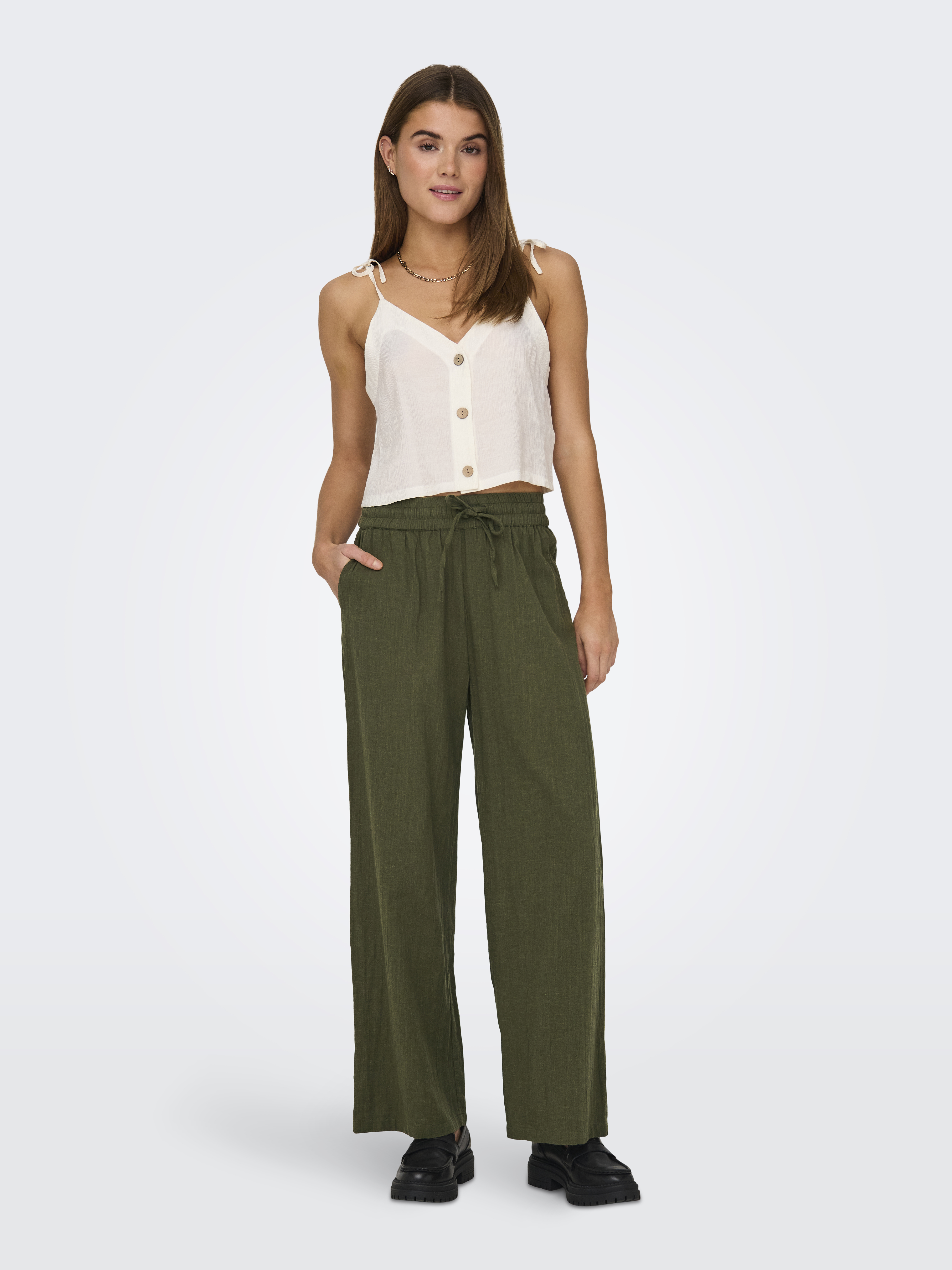 ONLTIZANA COTTON LOOSE PANTS WVN NOOS