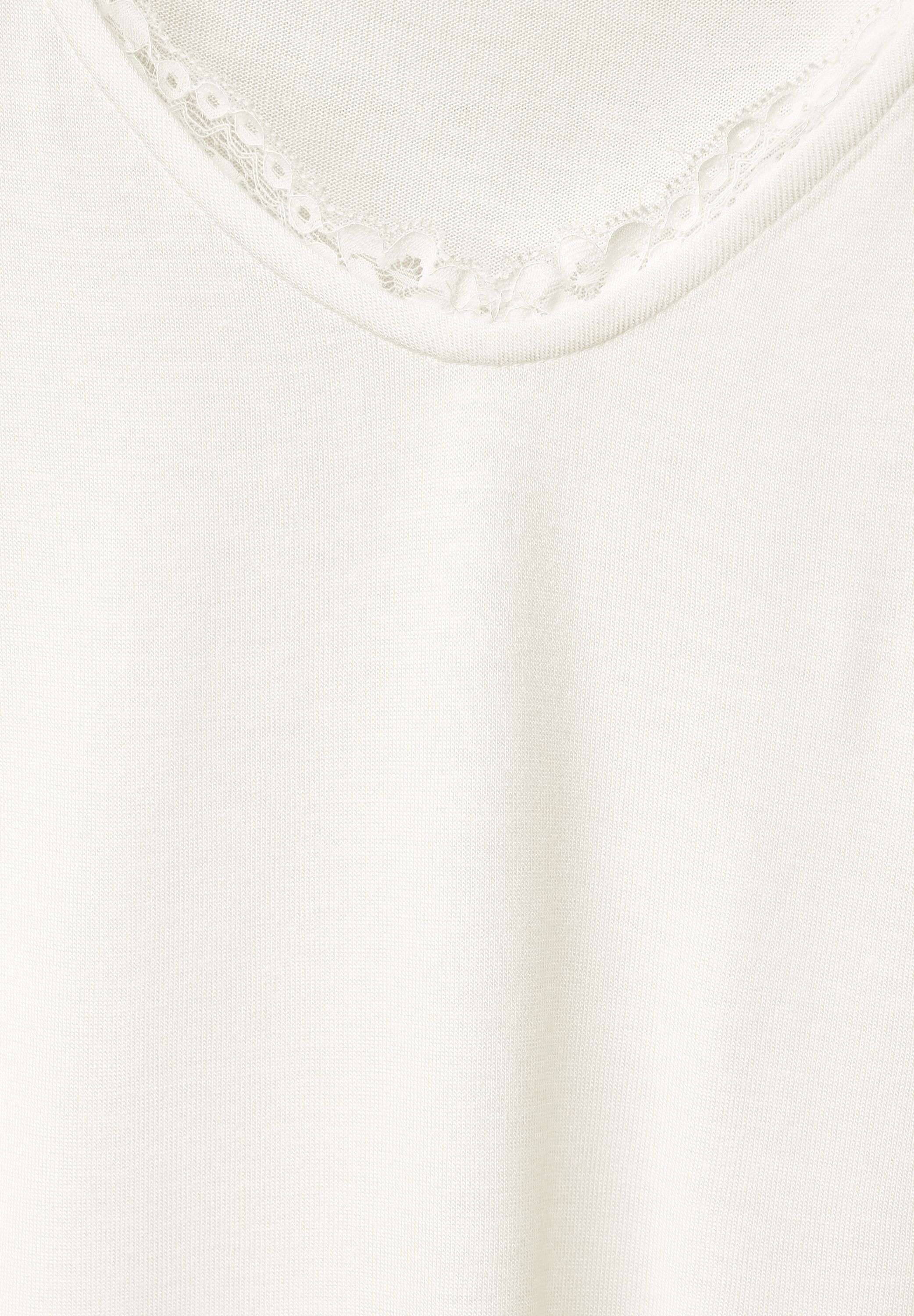V-Neck Shirt mit Spitze