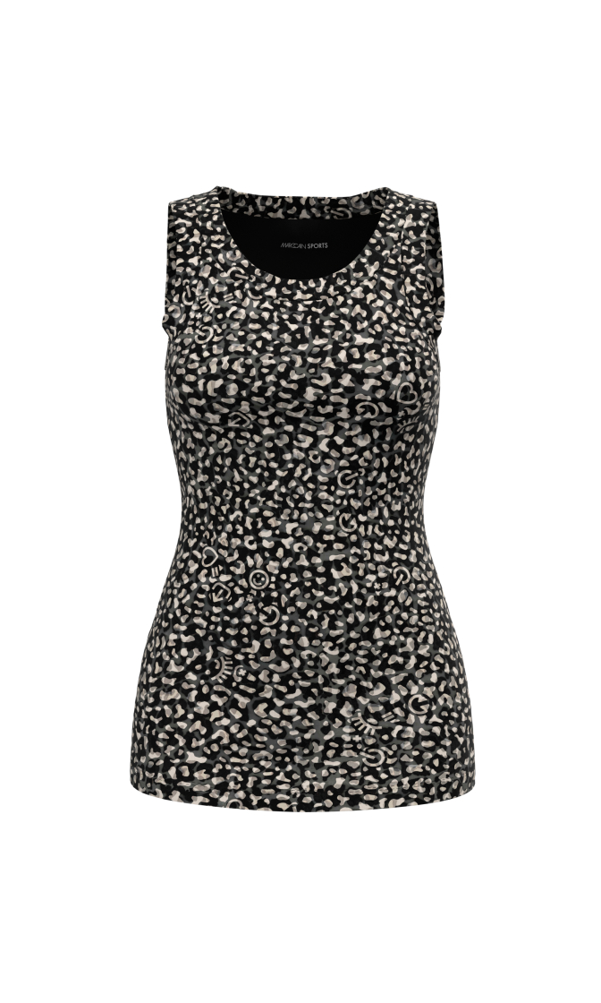 Top mit Icon-Leo-Print