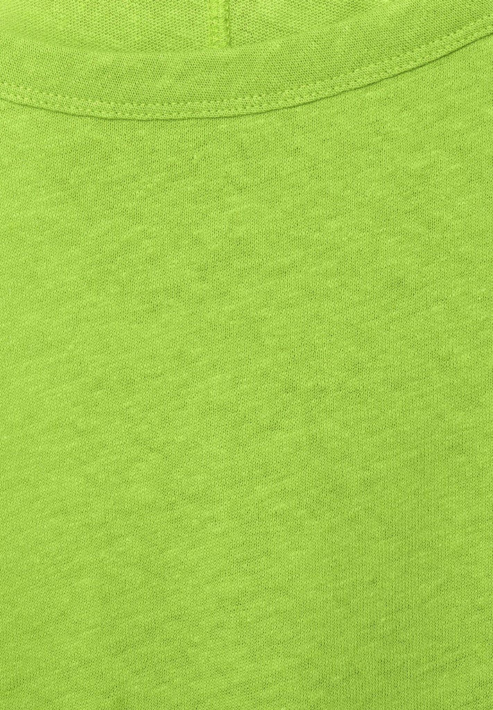 Leinenshirt in Unifarbe