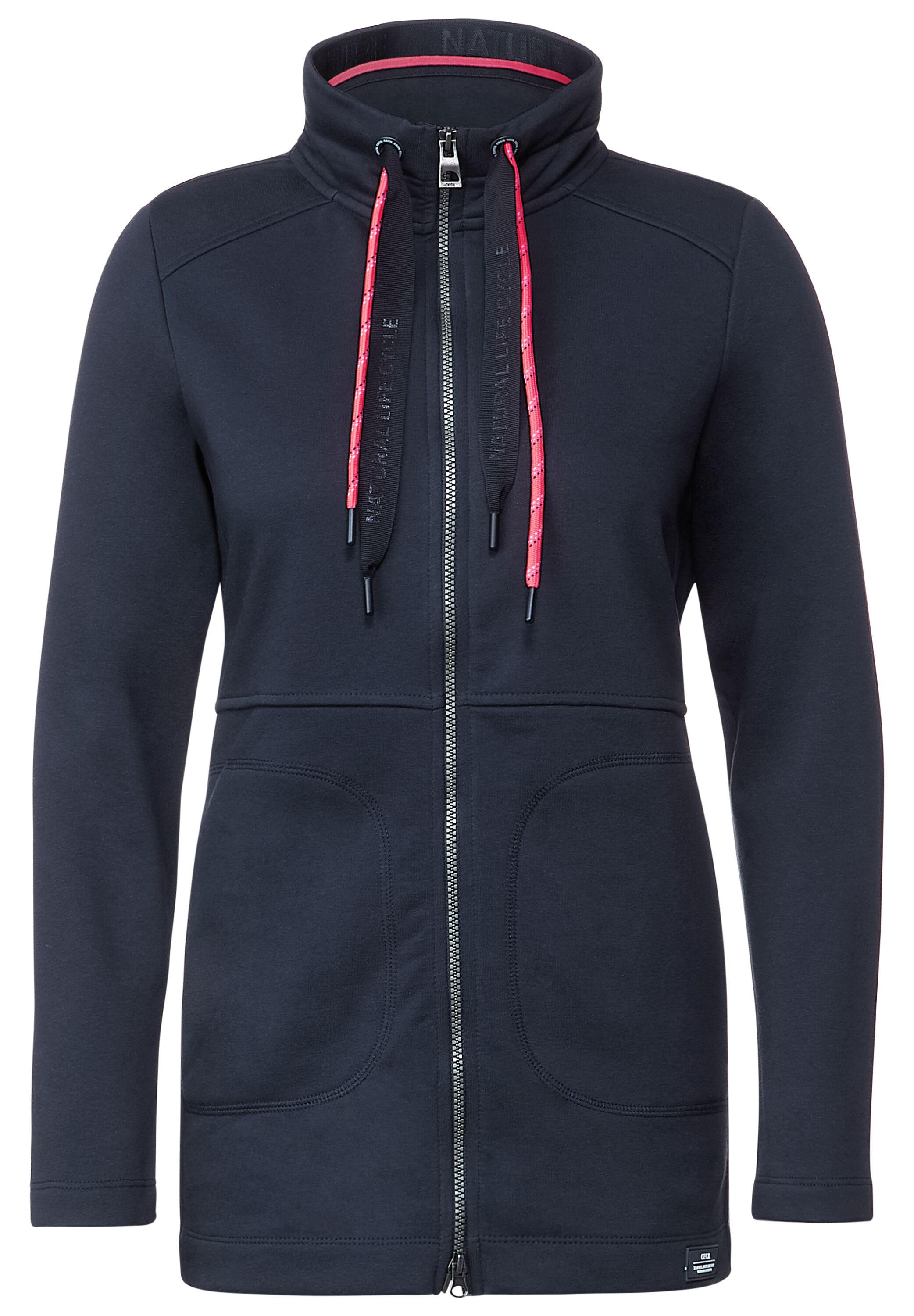 Lange Sweatjacke