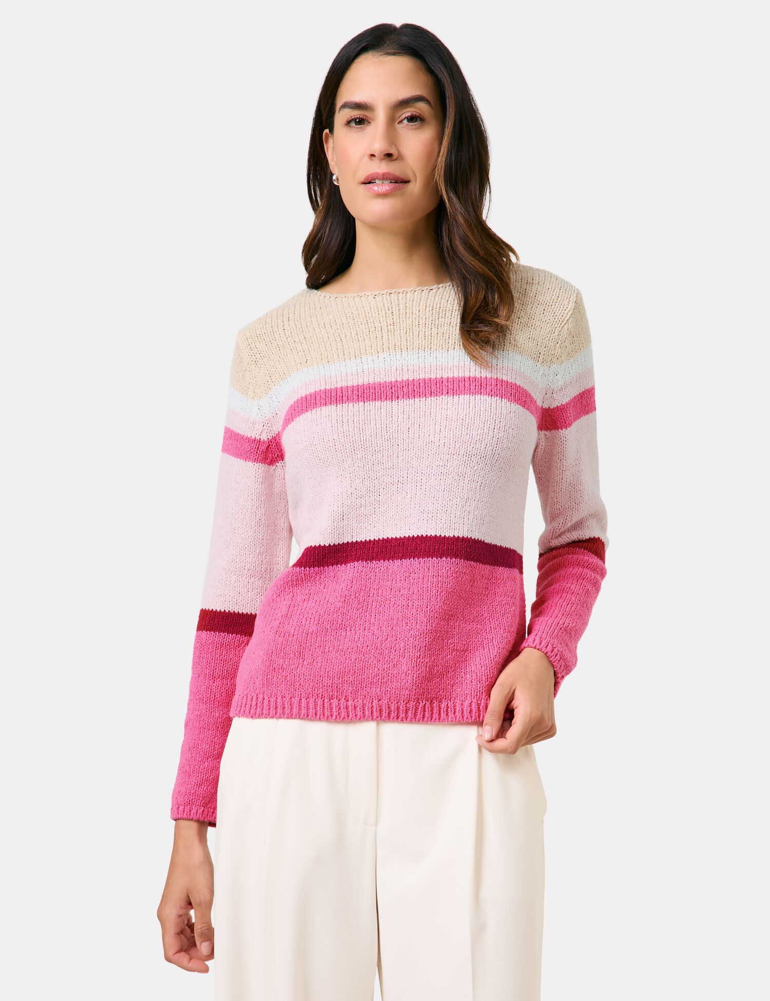 Pullover mit Blockstreifen